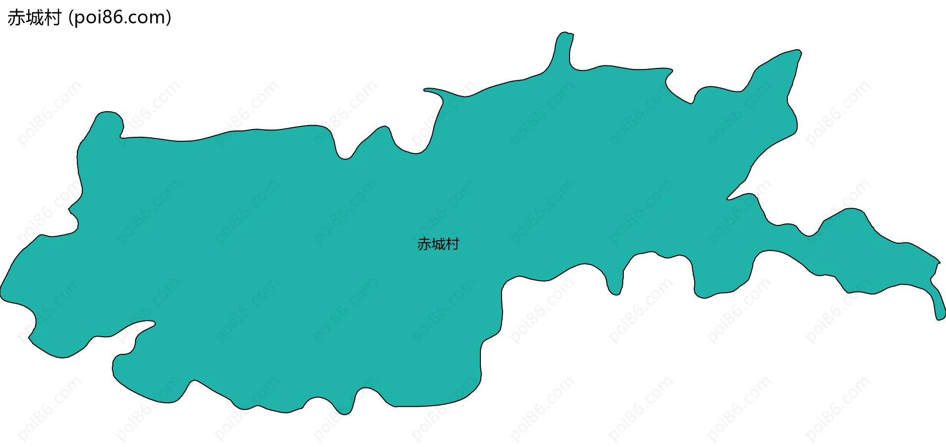 赤城村边界地图