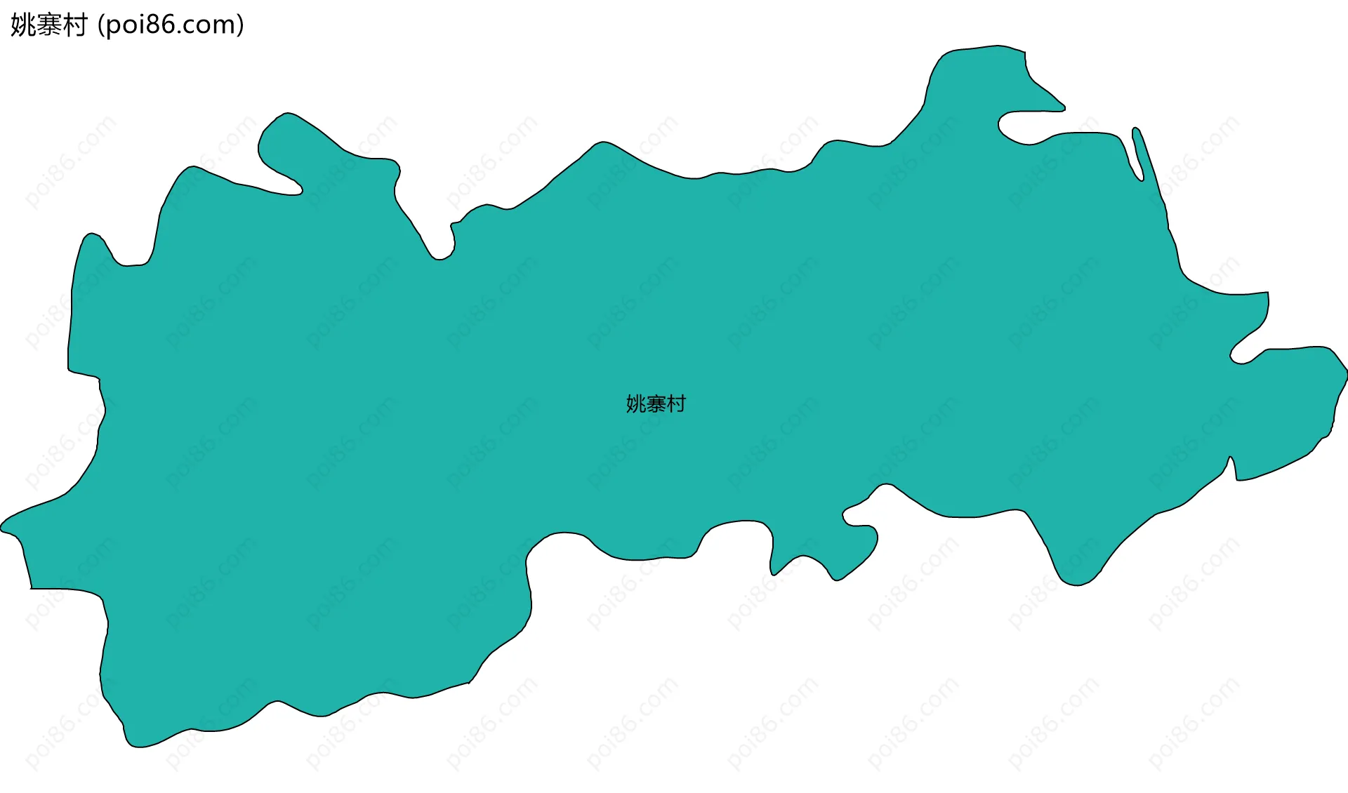 姚寨村边界地图