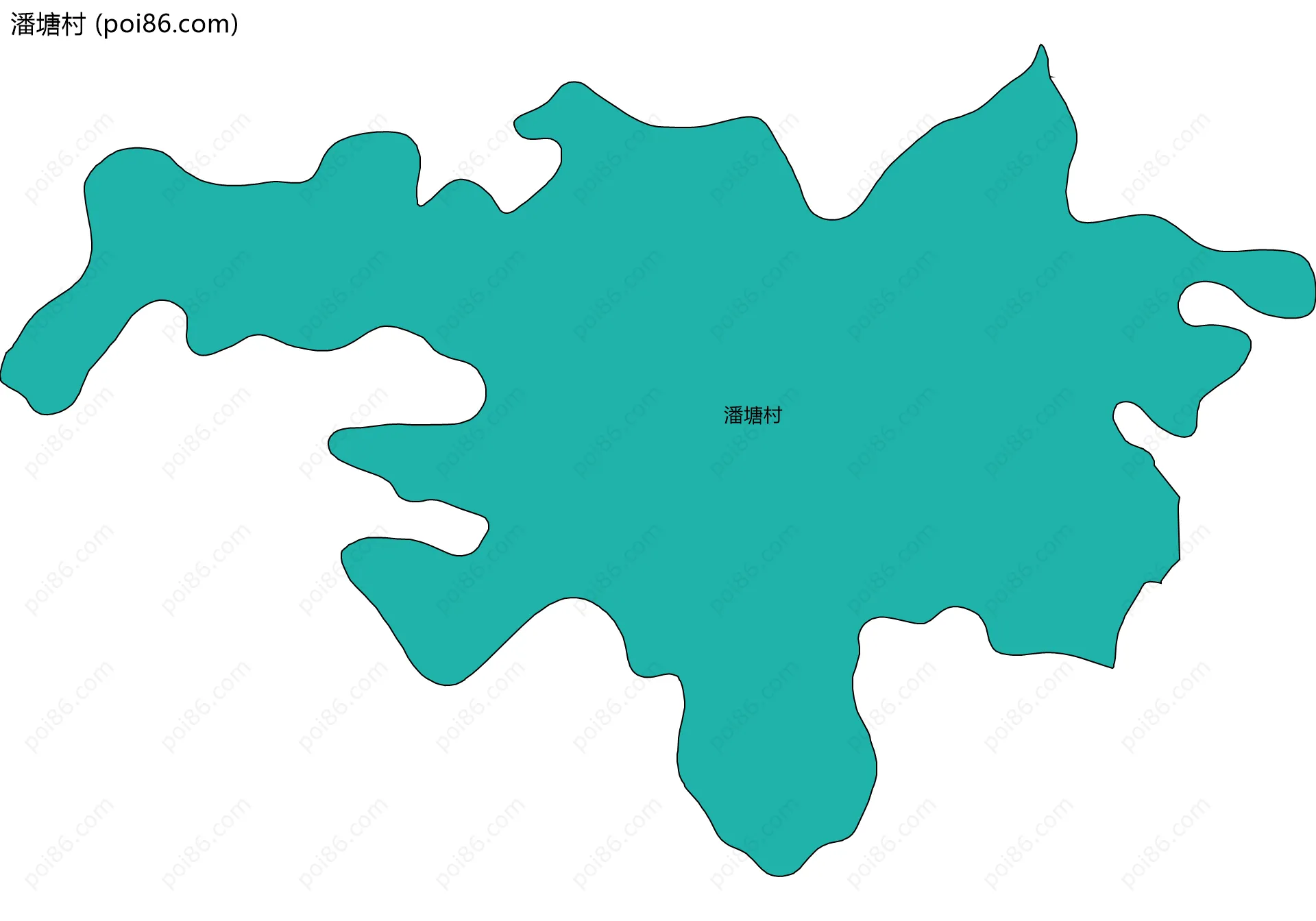潘塘村边界地图
