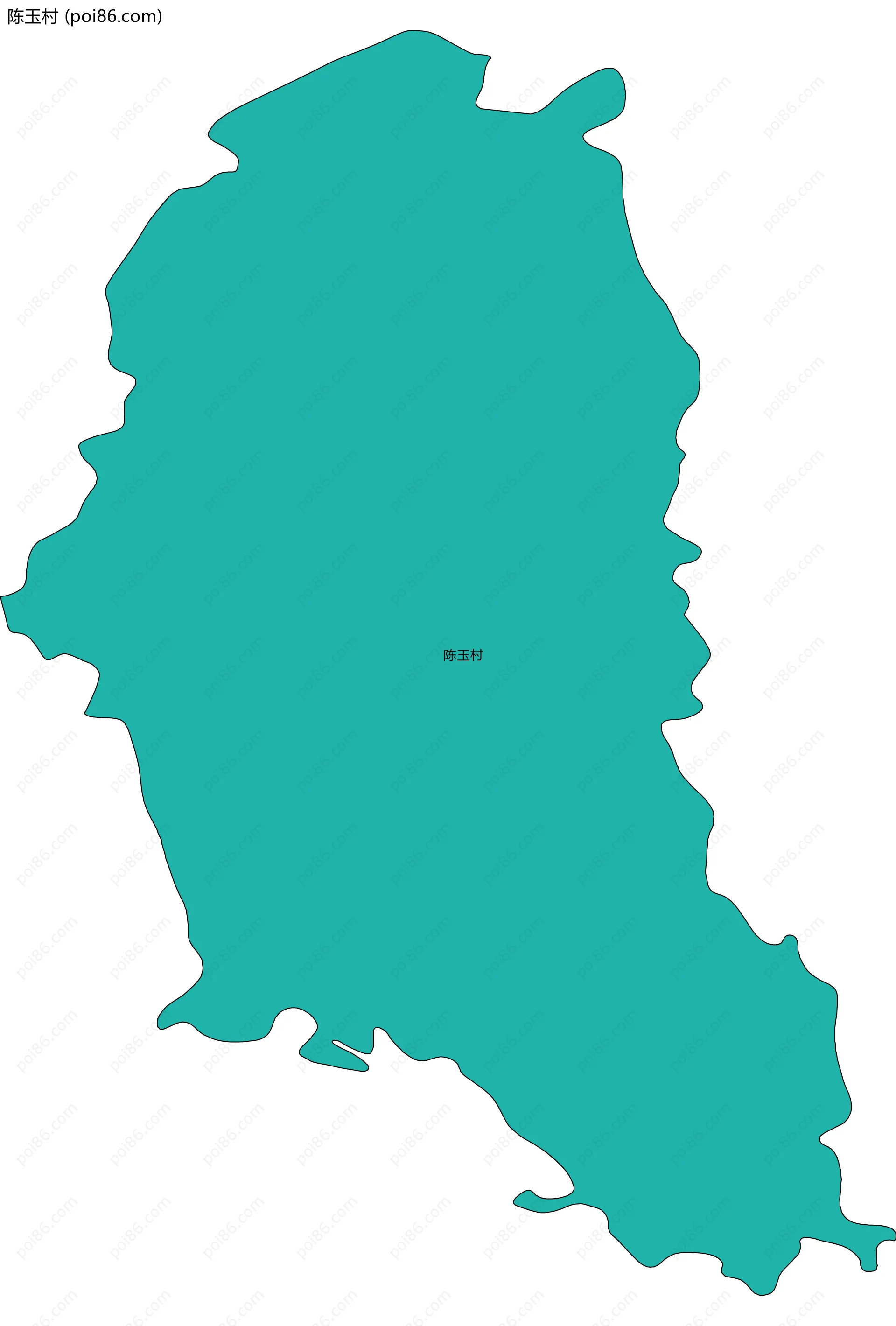 陈玉村边界地图