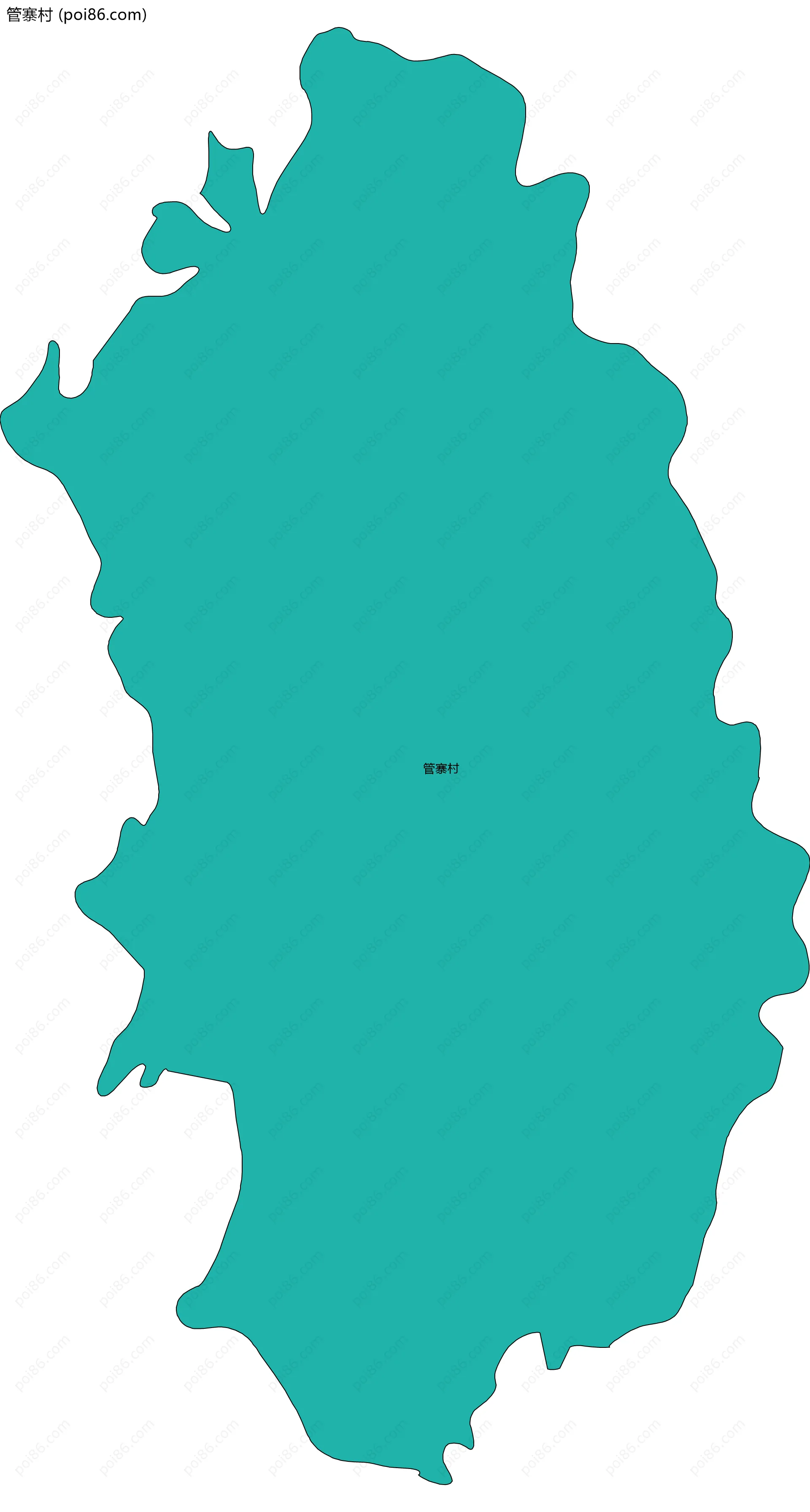 管寨村边界地图
