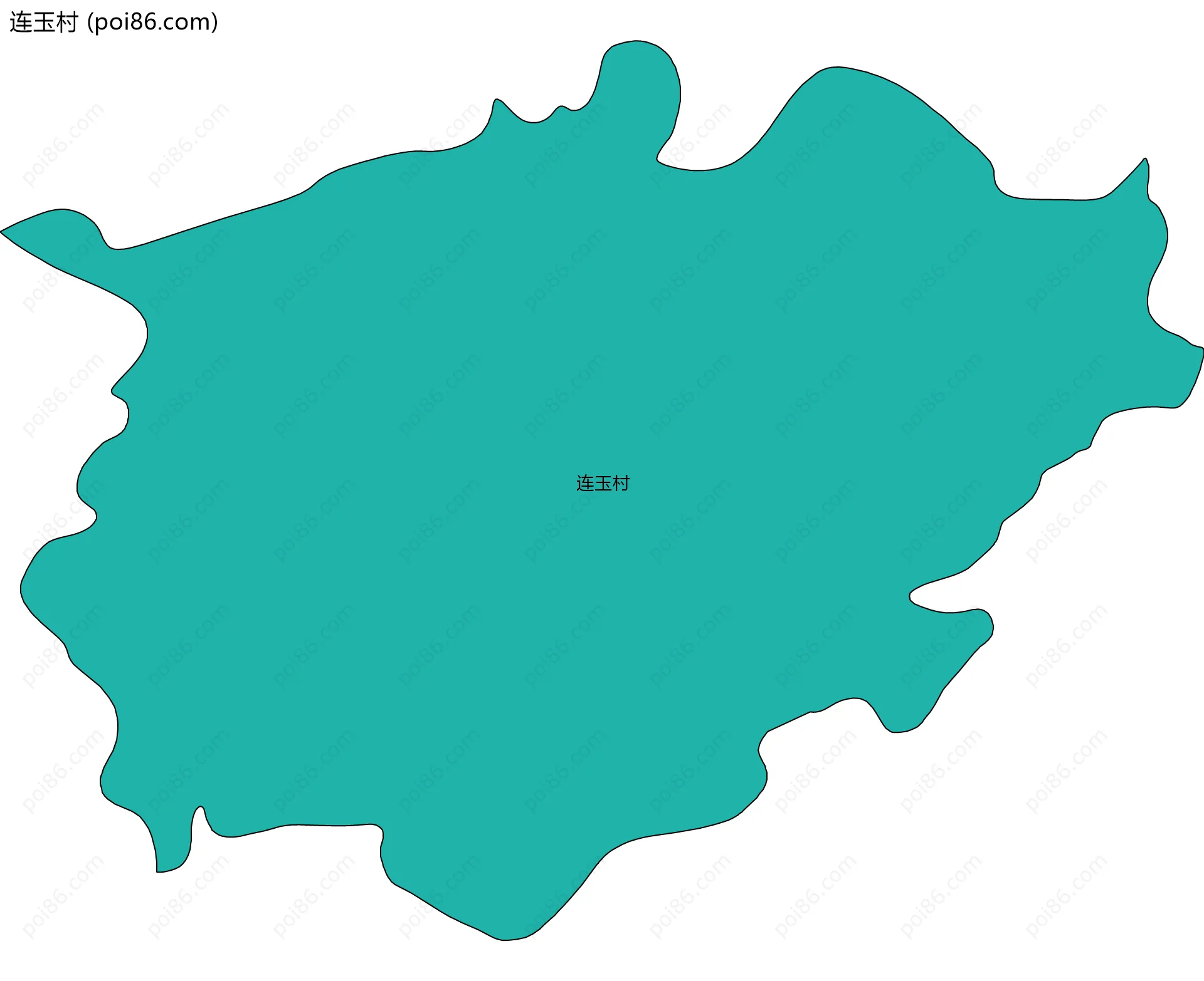 连玉村边界地图