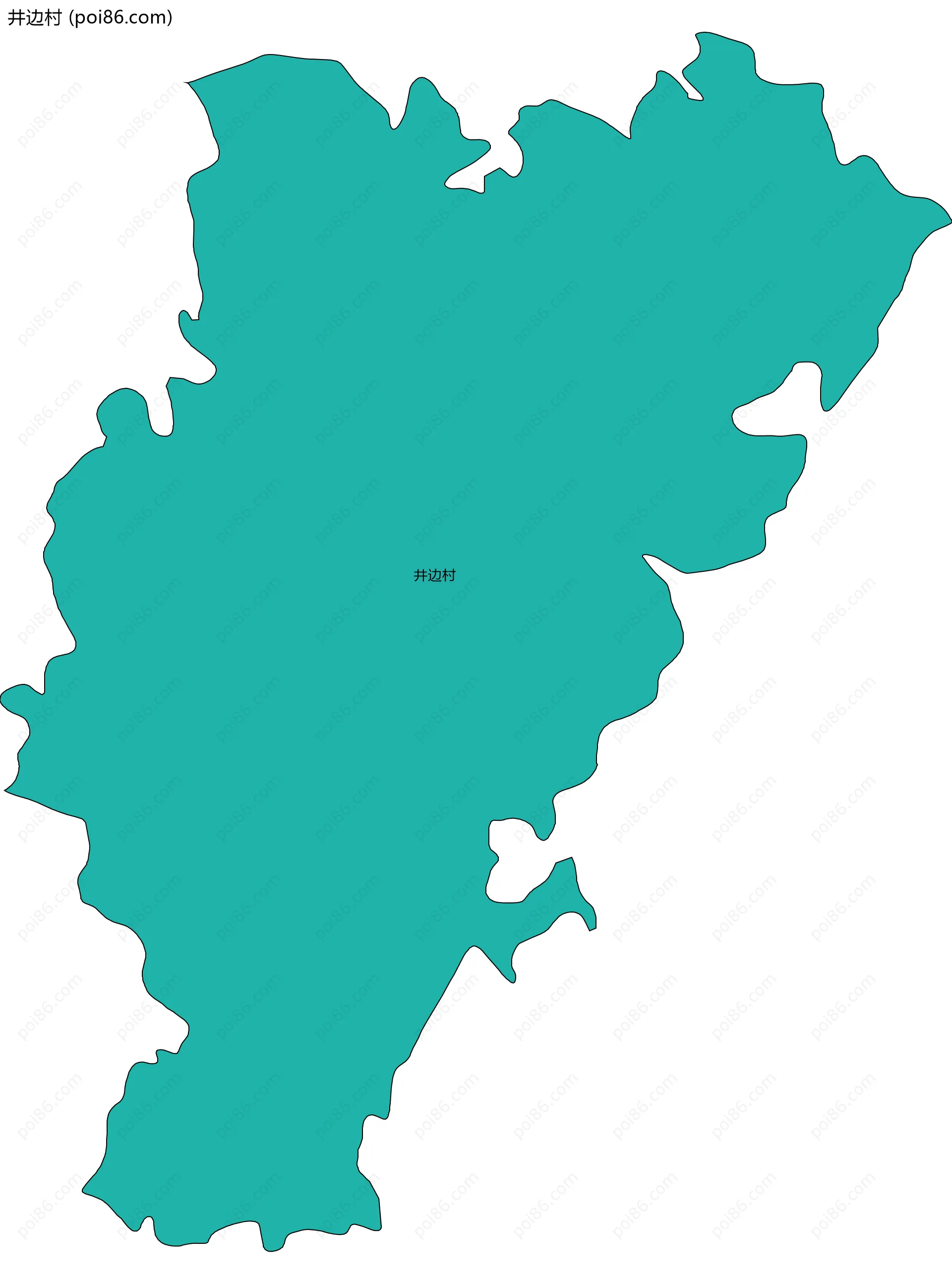井边村边界地图