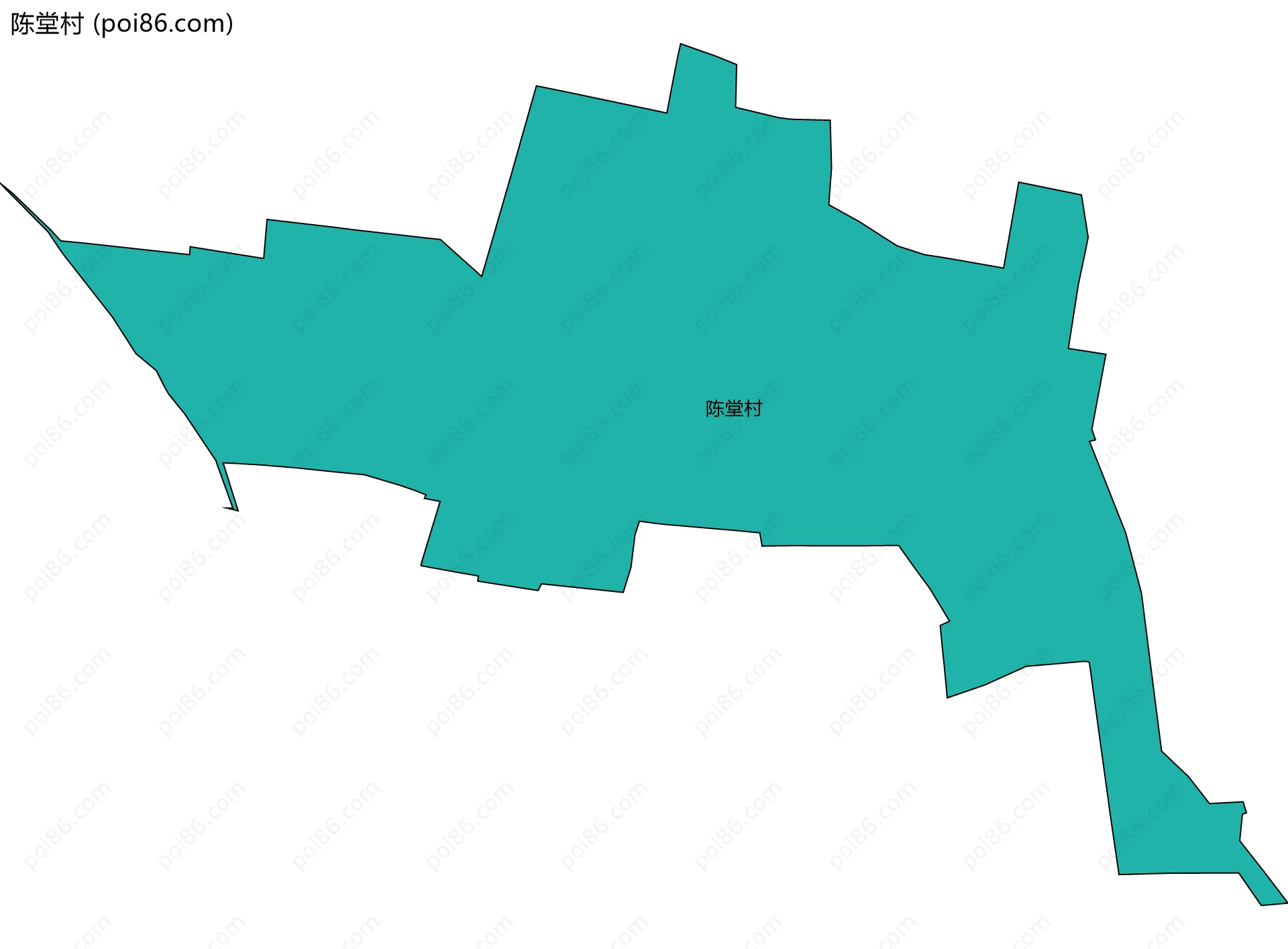 陈堂村边界地图