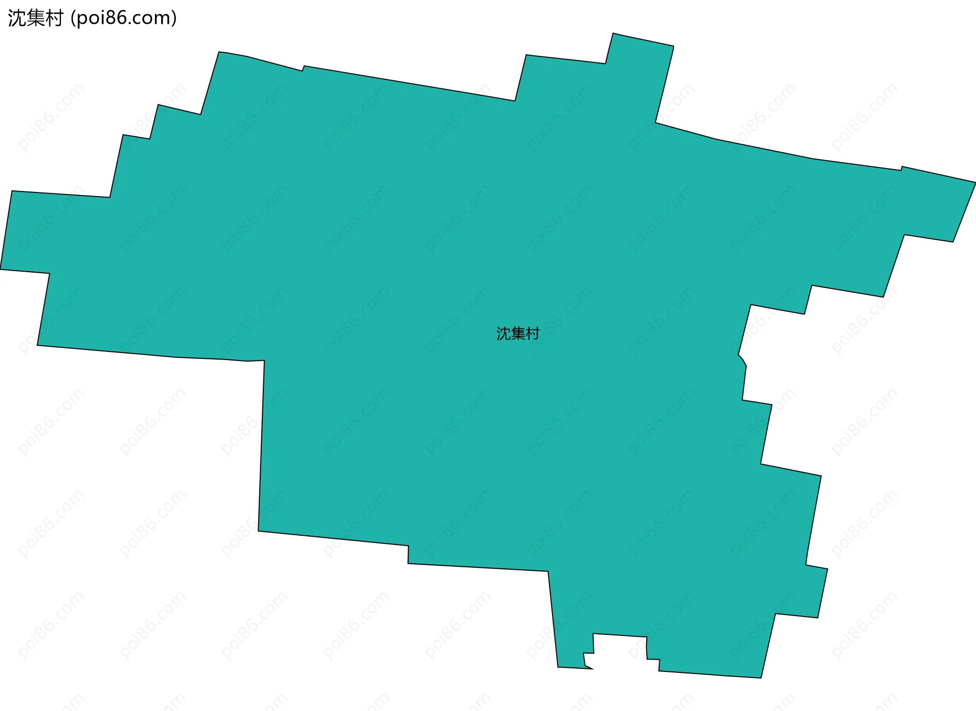 沈集村边界地图