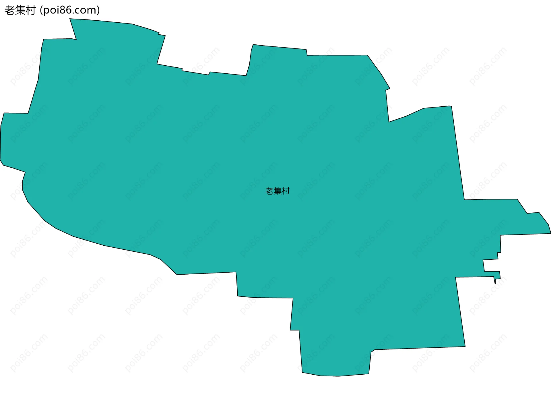 老集村边界地图