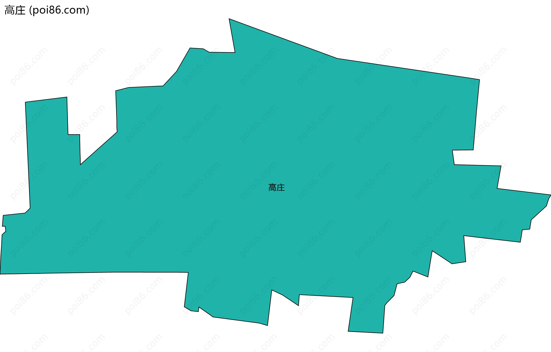 高庄边界地图