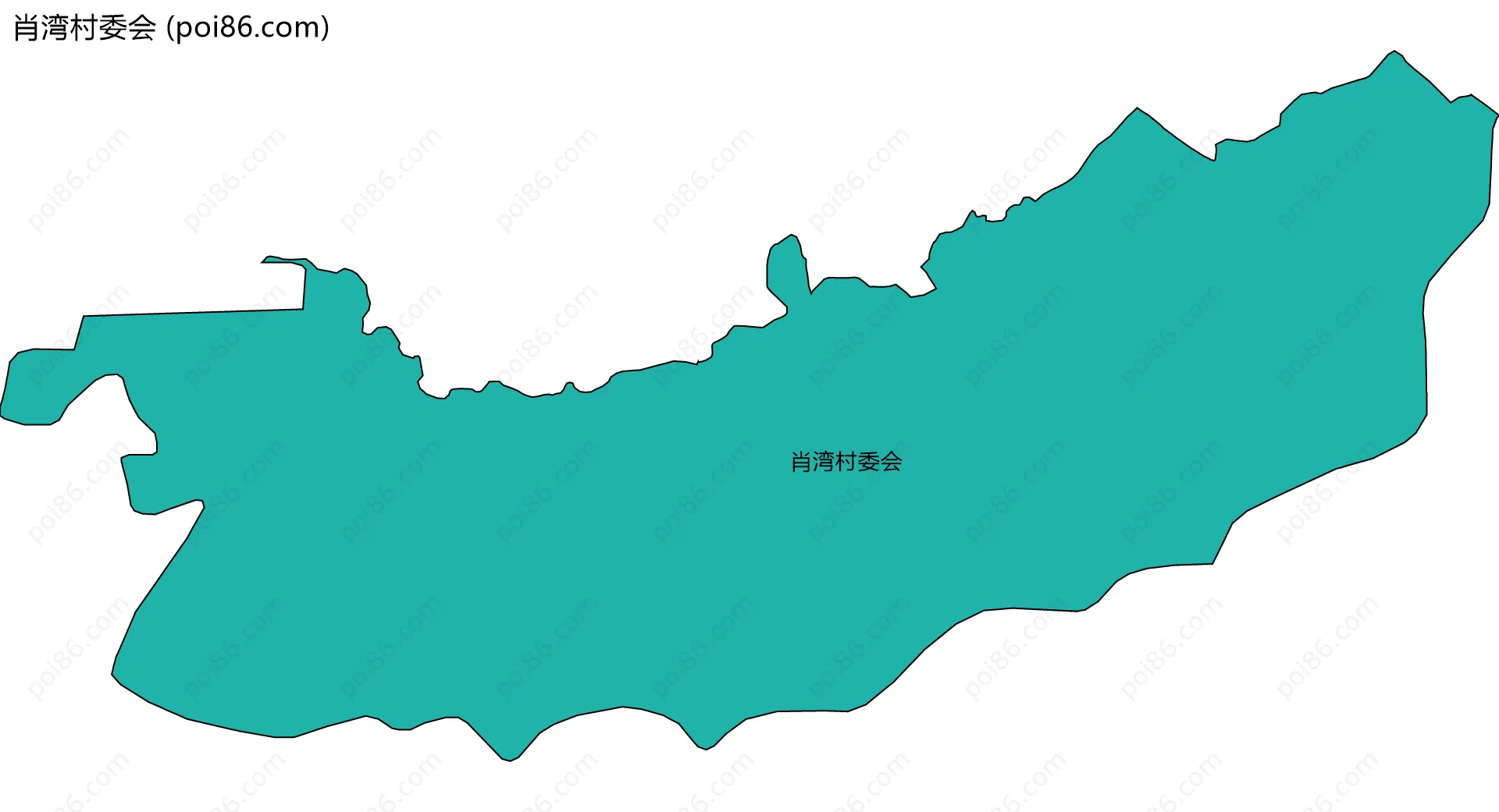 肖湾村委会边界地图