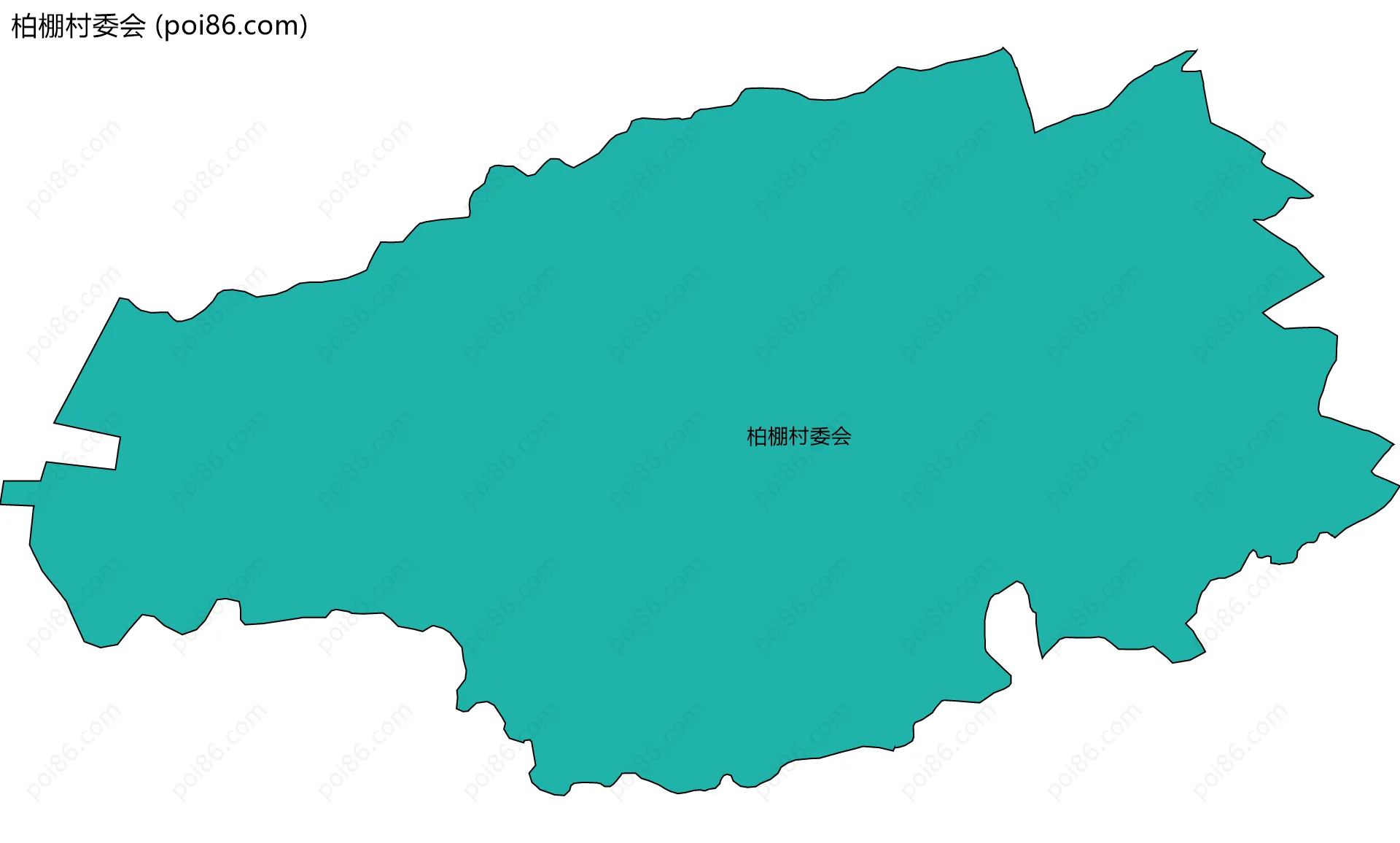 柏棚村委会边界地图