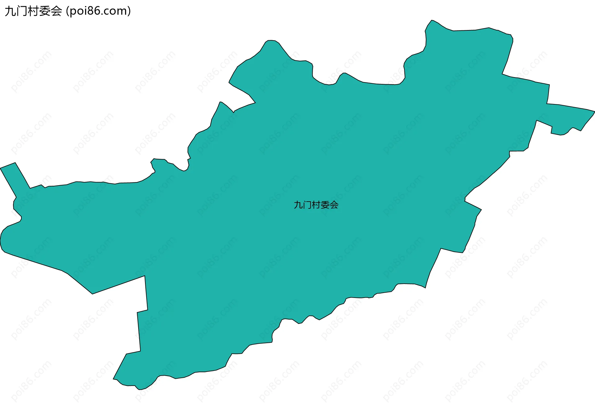 九门村委会边界地图