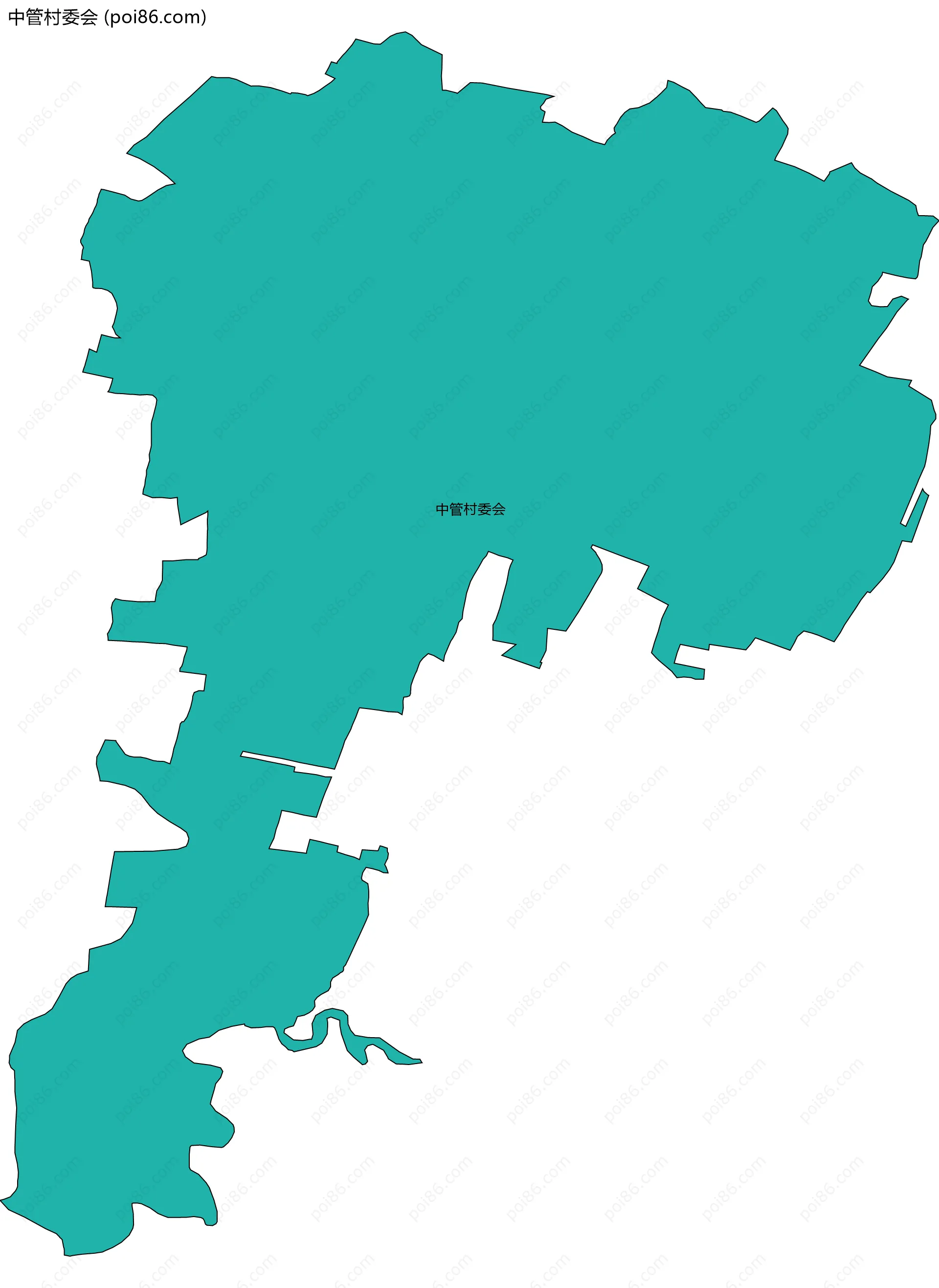 中管村委会边界地图