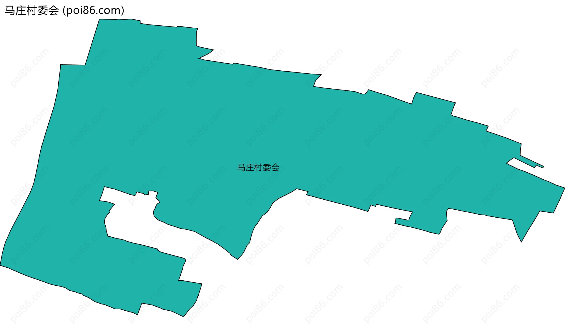 马庄村委会边界地图