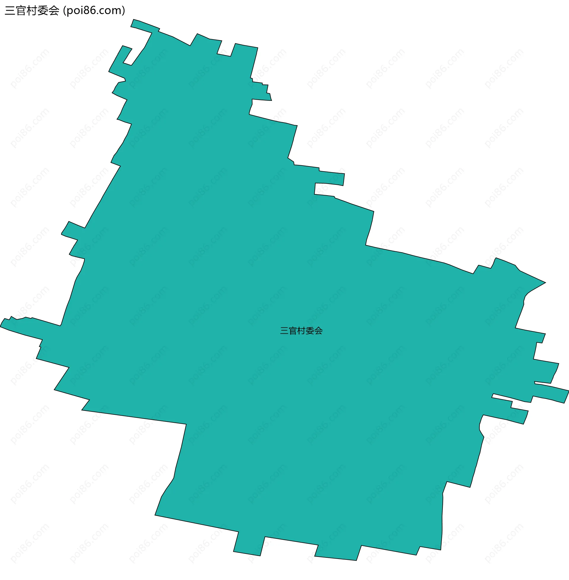 三官村委会边界地图