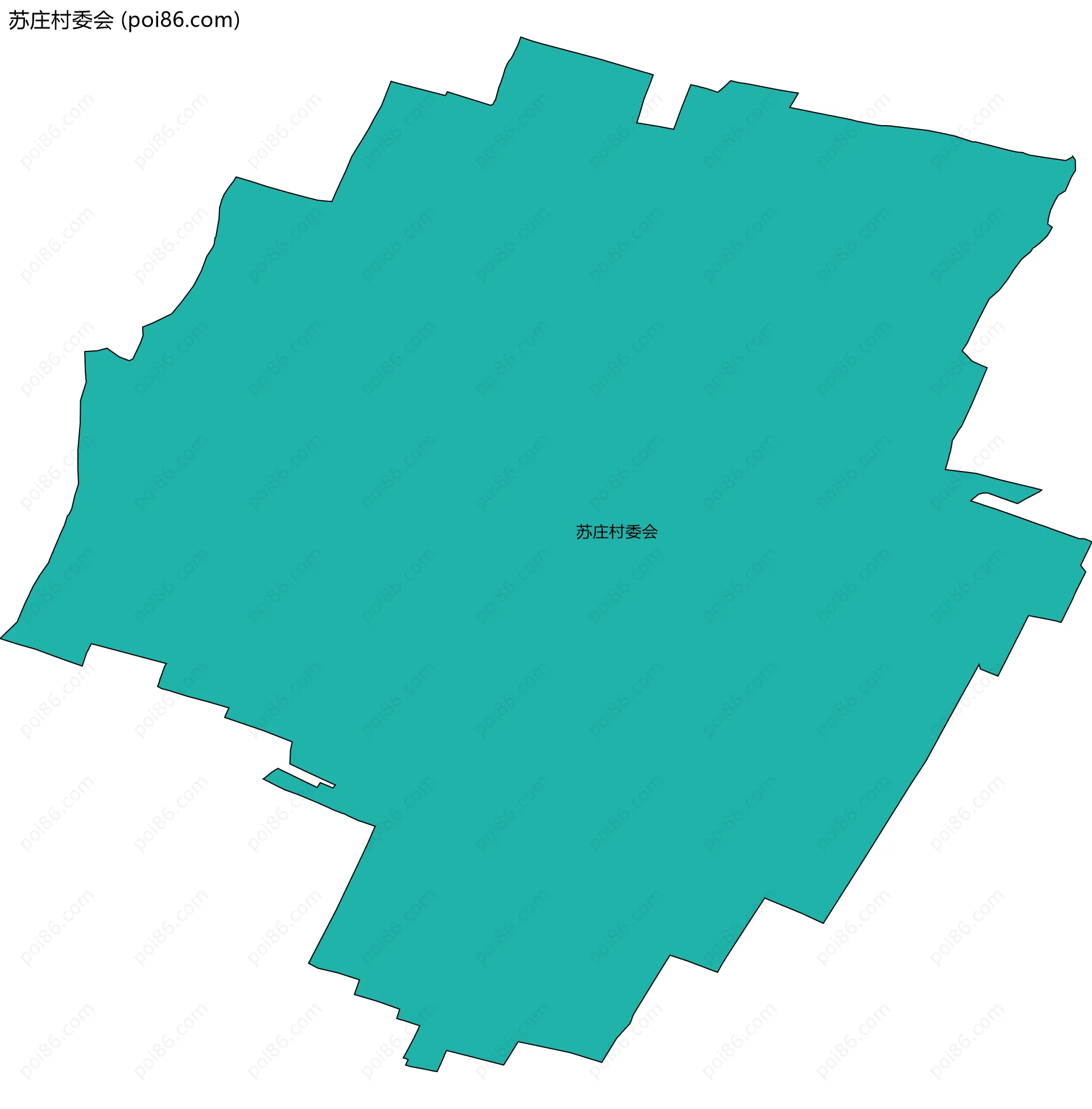 苏庄村委会边界地图