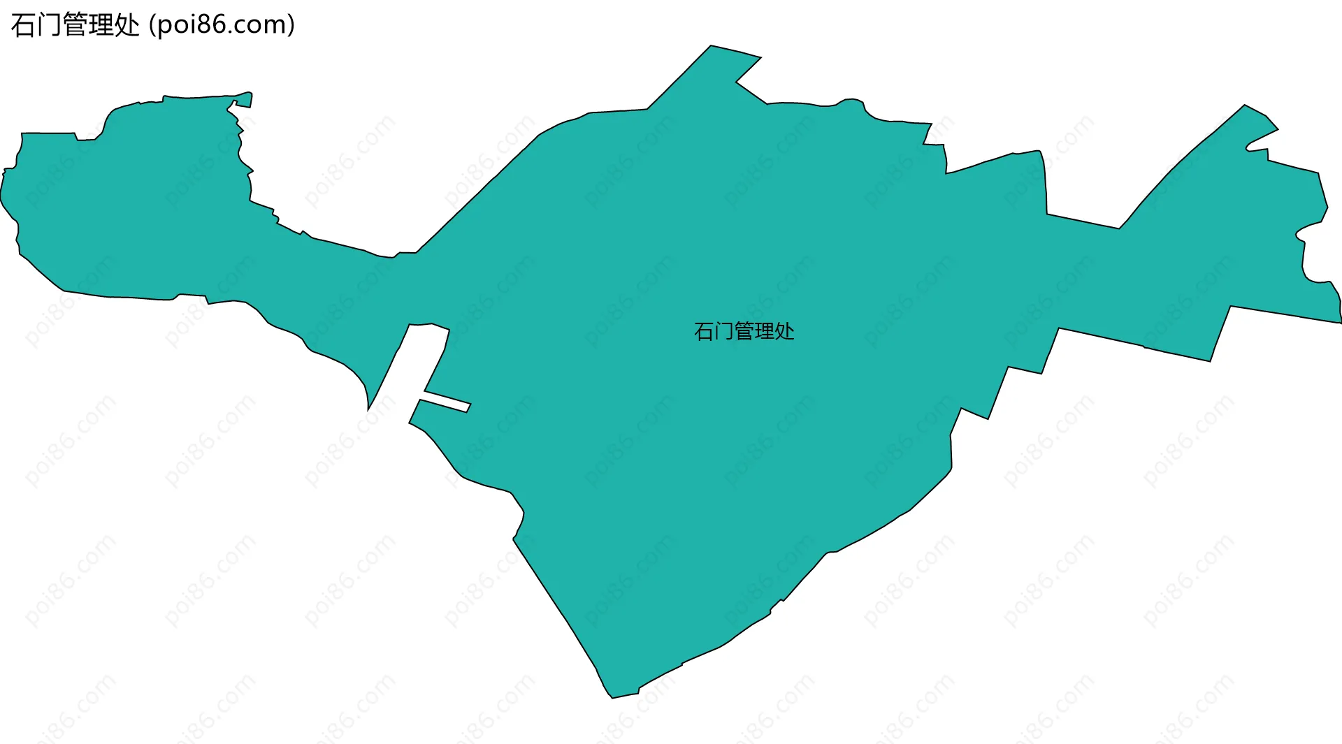 石门管理处边界地图