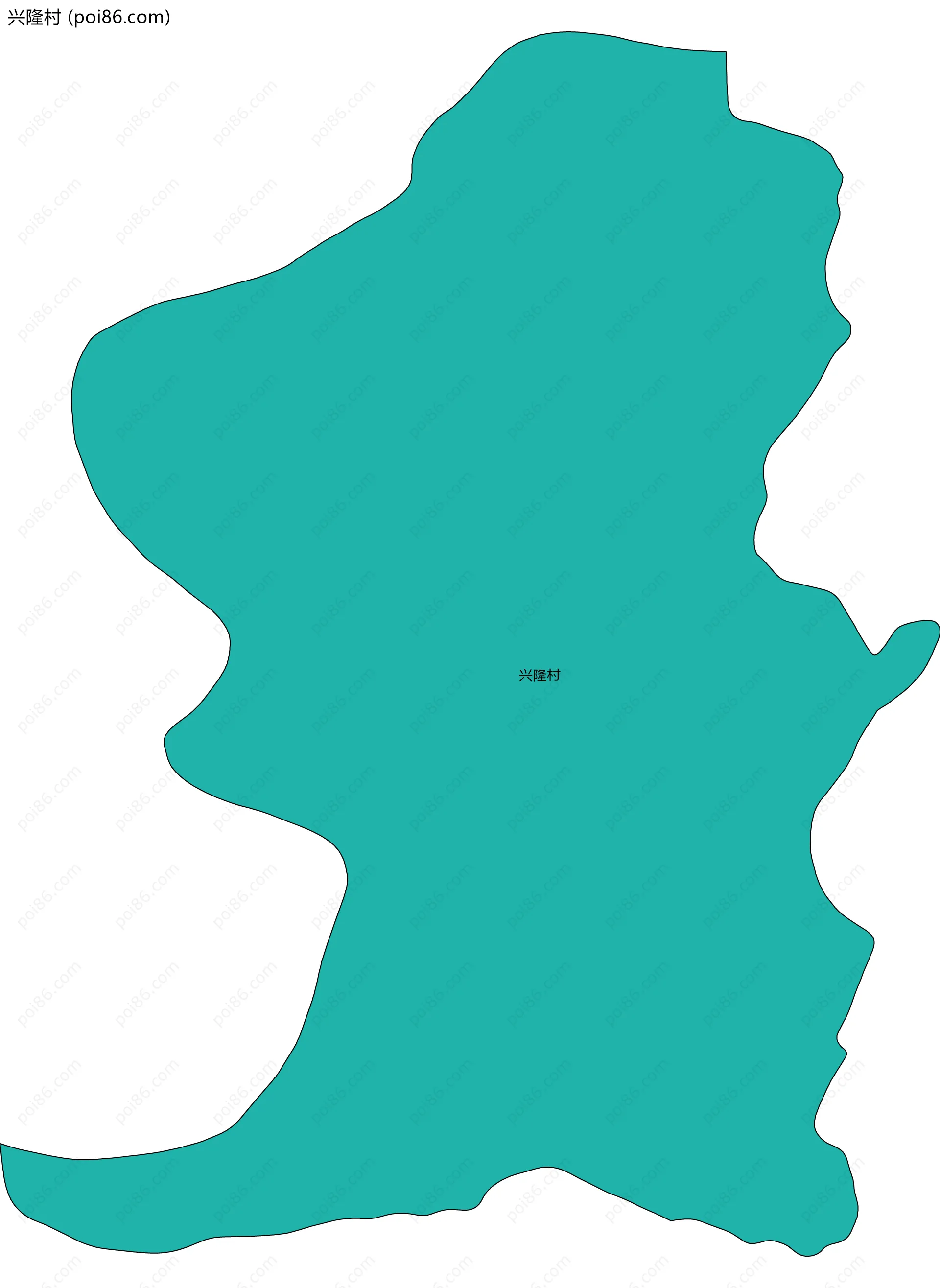 兴隆村边界地图