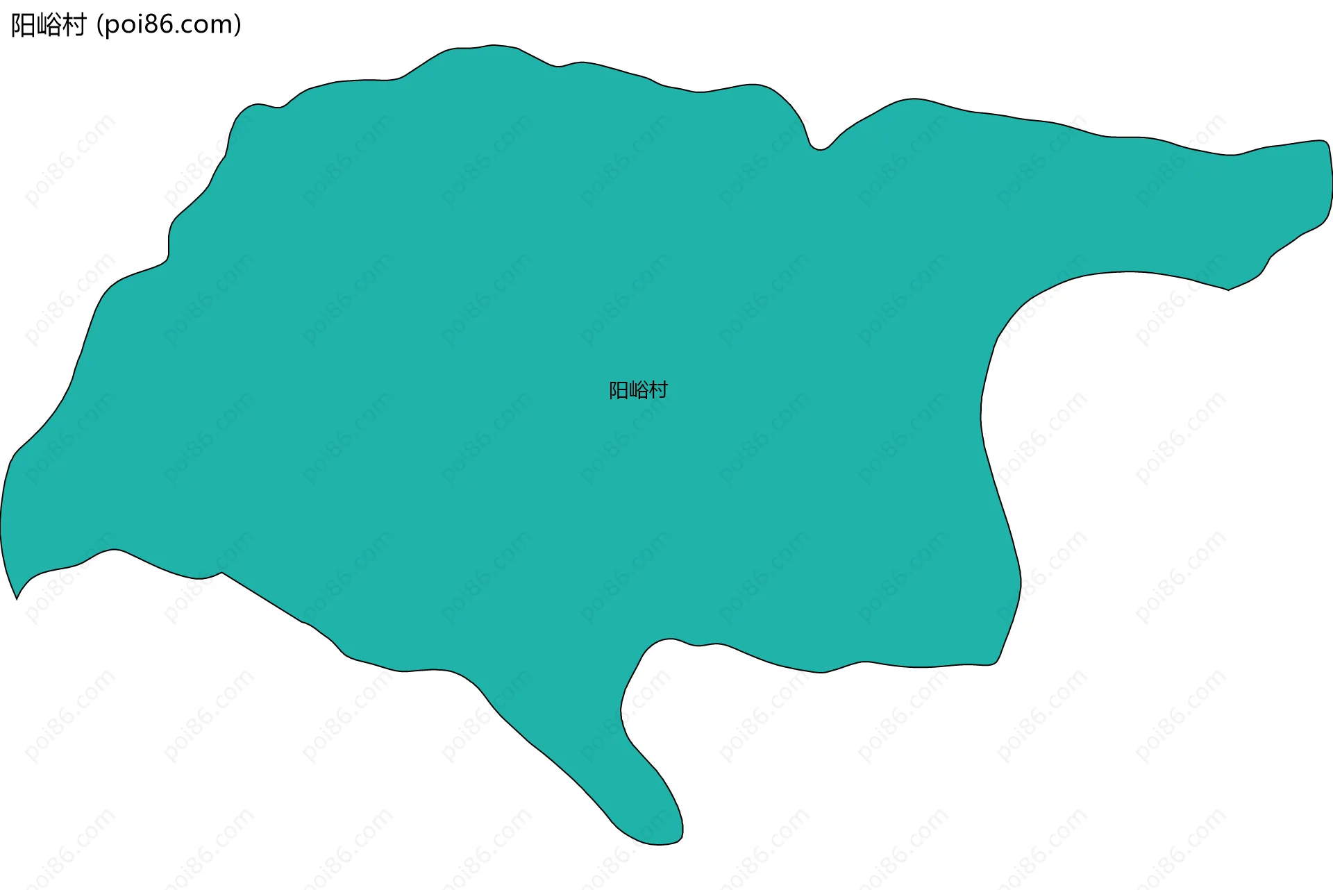 阳峪村边界地图