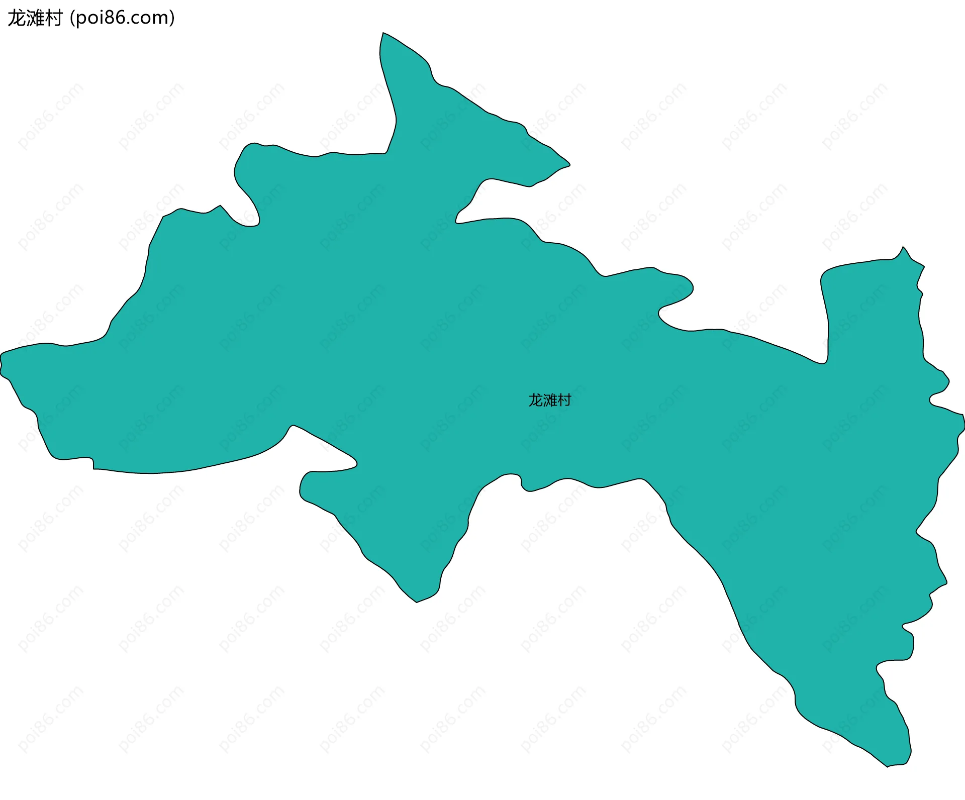 龙滩村边界地图