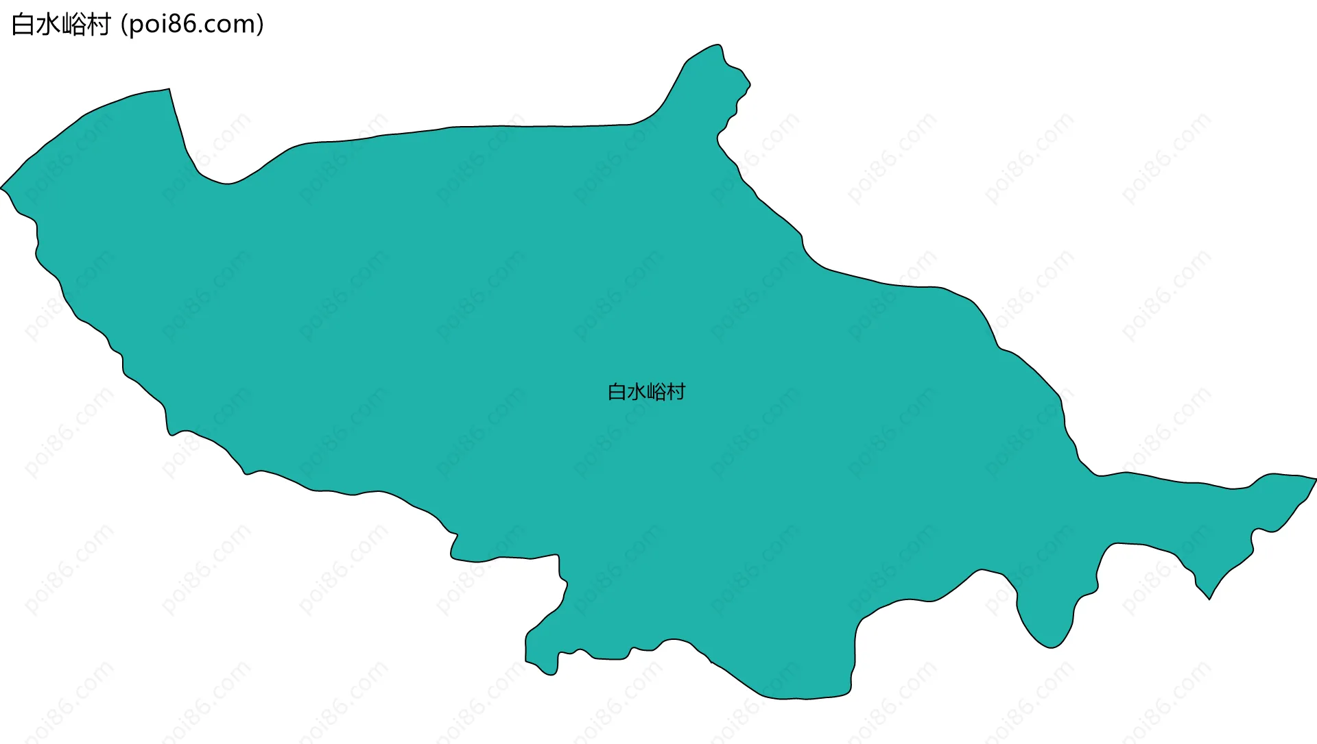 白水峪村边界地图