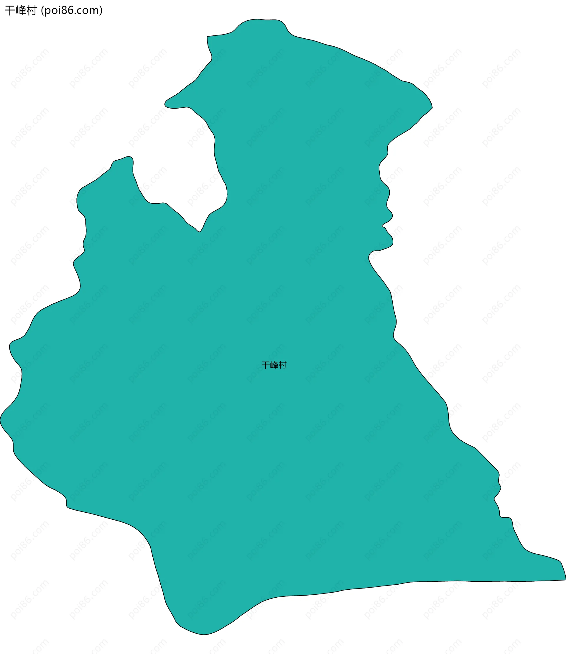 干峰村边界地图