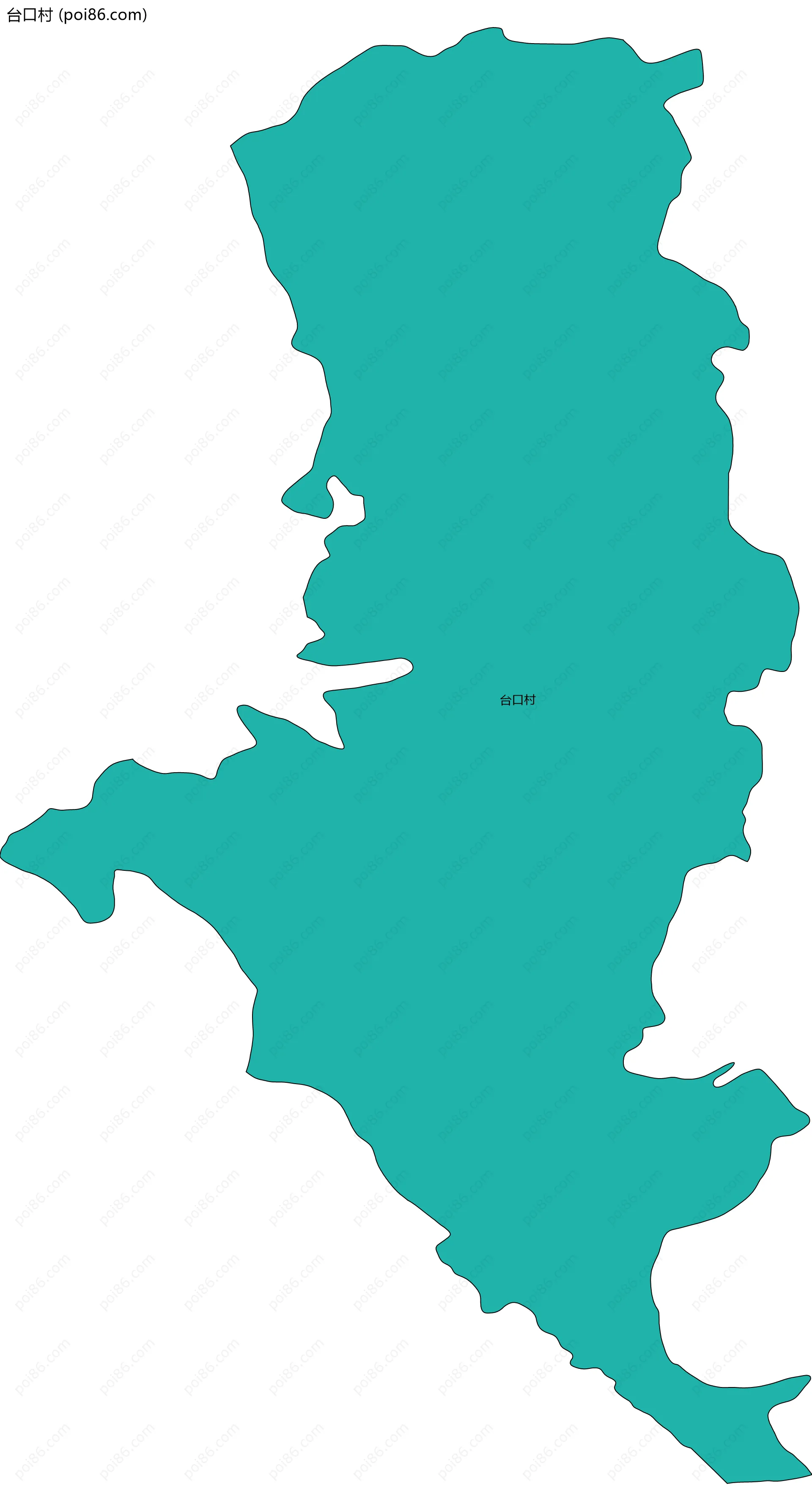 台口村边界地图