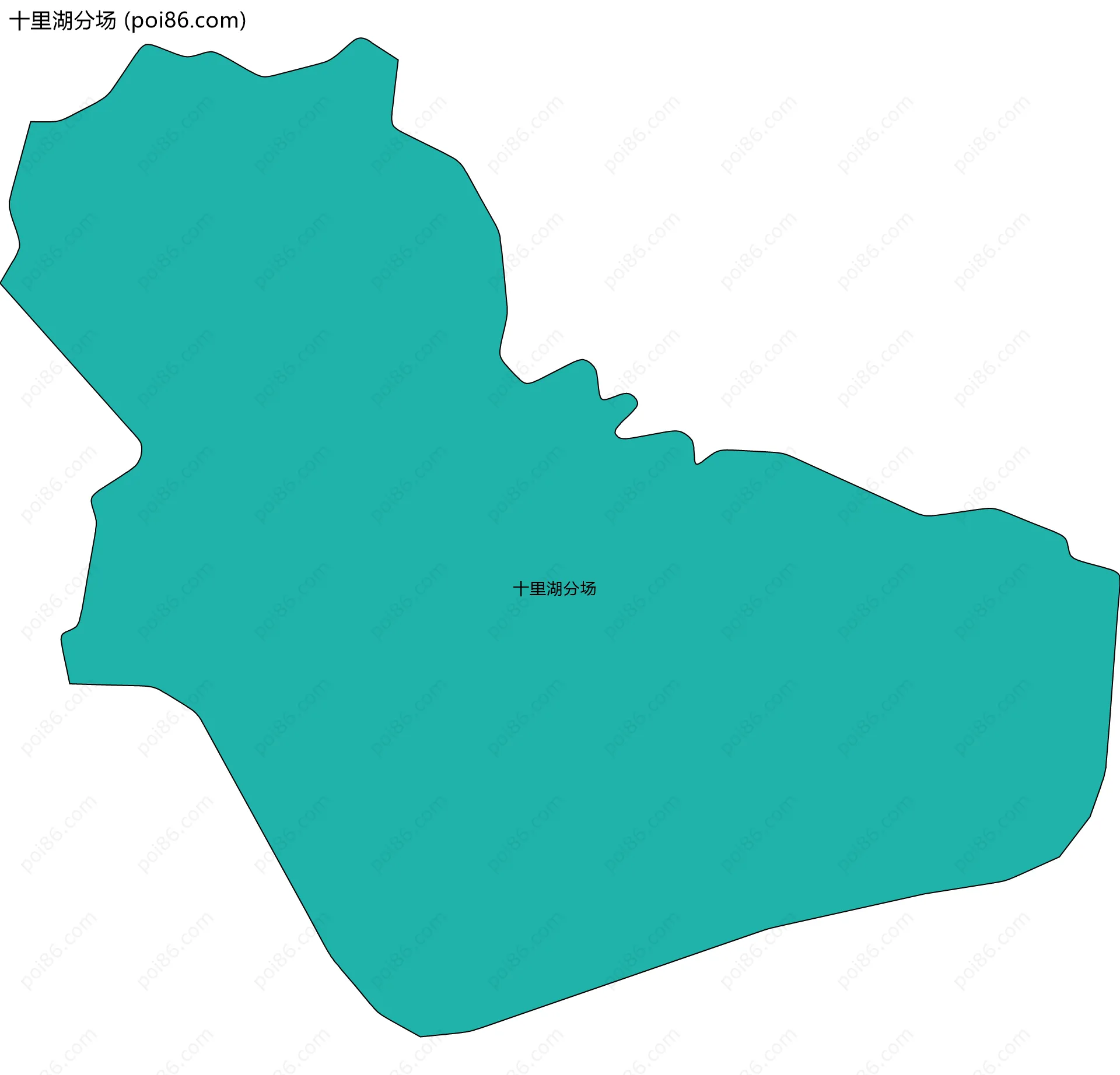 十里湖分场边界地图