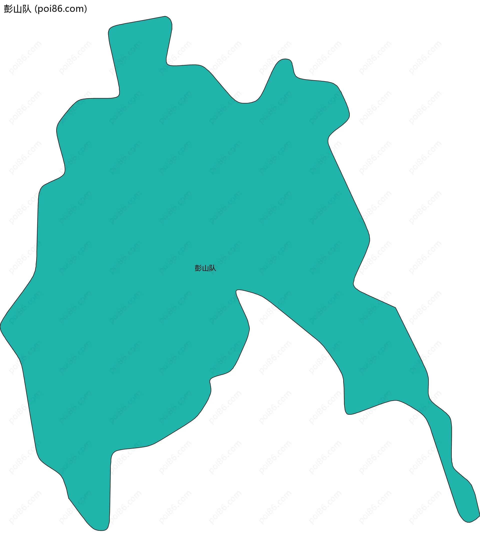 彭山队边界地图