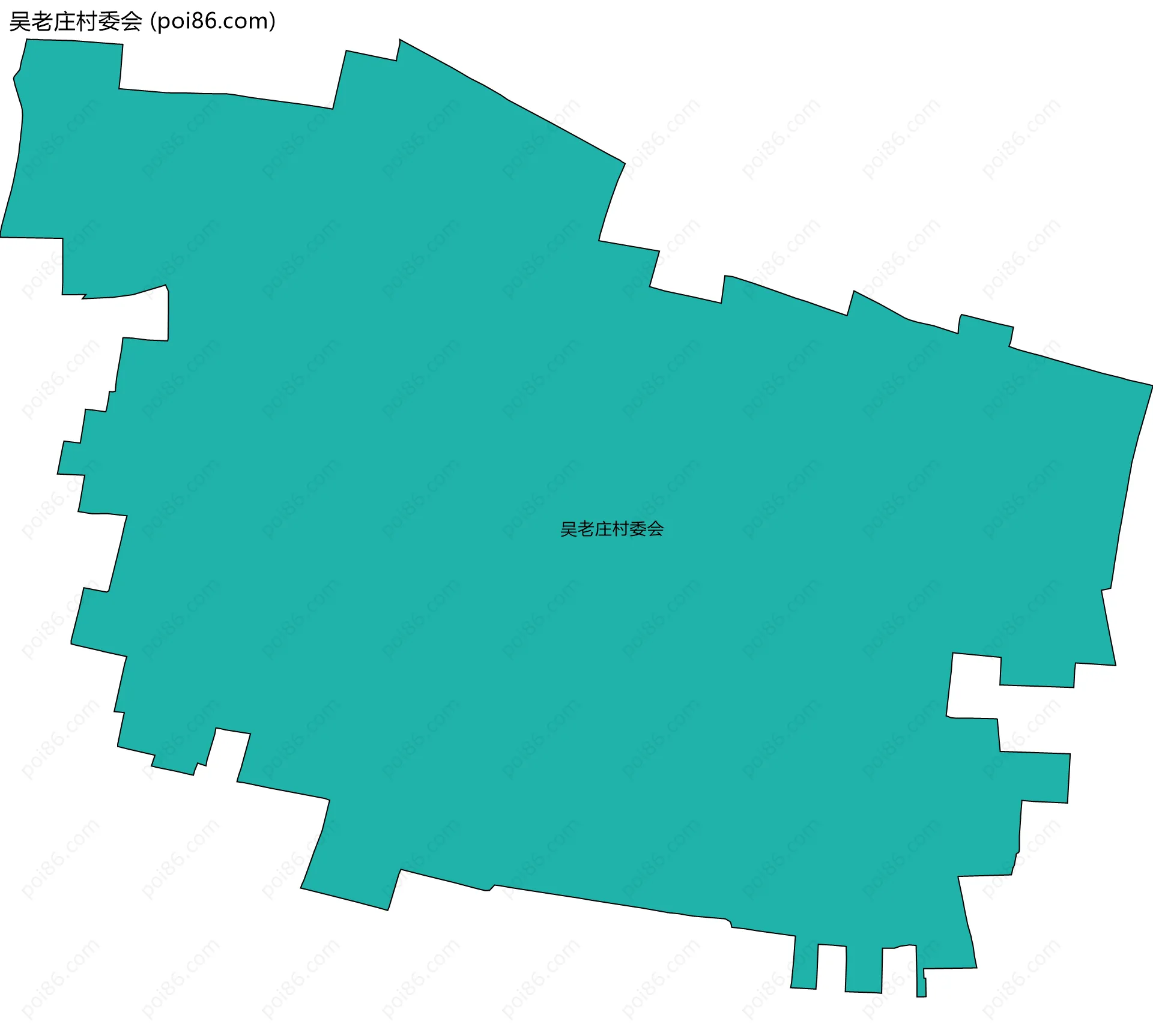 吴老庄村委会边界地图