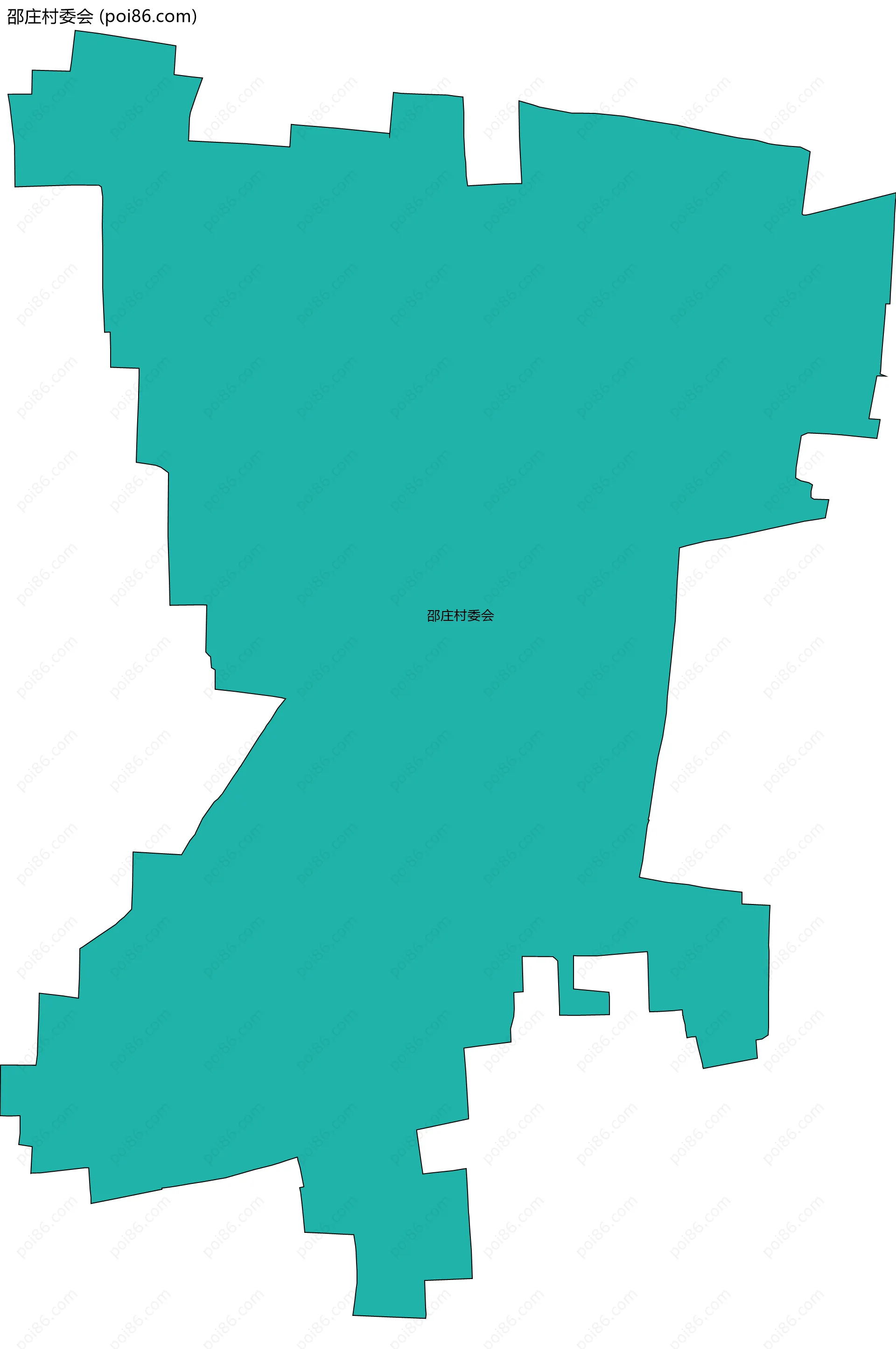 邵庄村委会边界地图