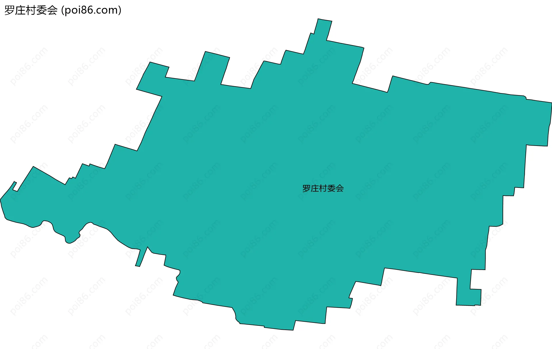 罗庄村委会边界地图