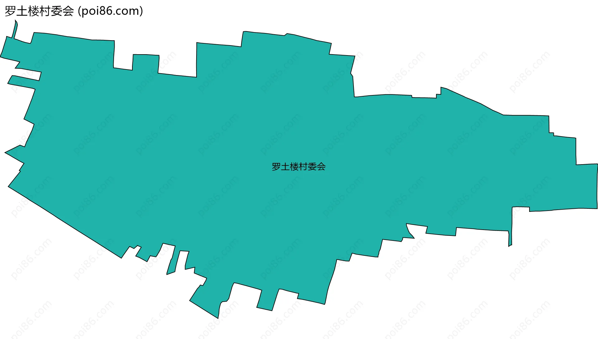 罗土楼村委会边界地图