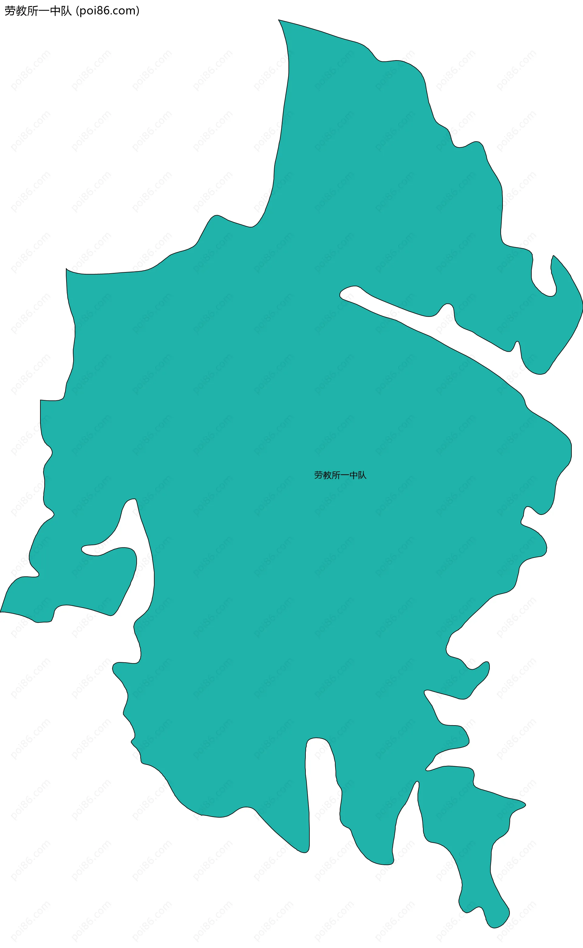 劳教所一中队边界地图