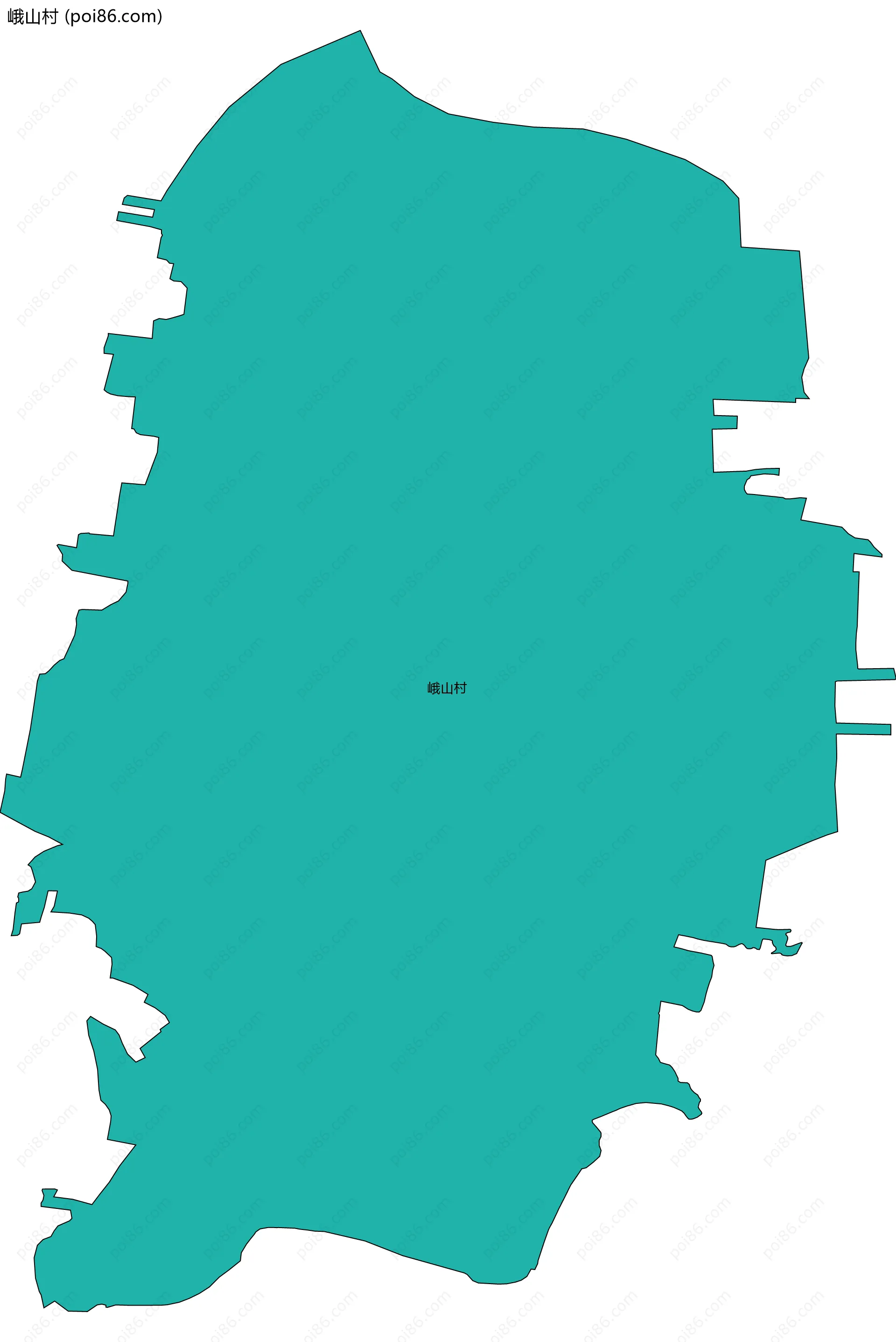 峨山村边界地图