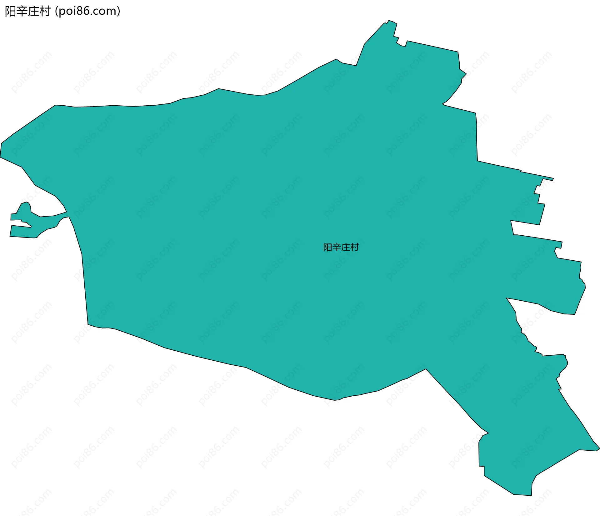 阳辛庄村边界地图