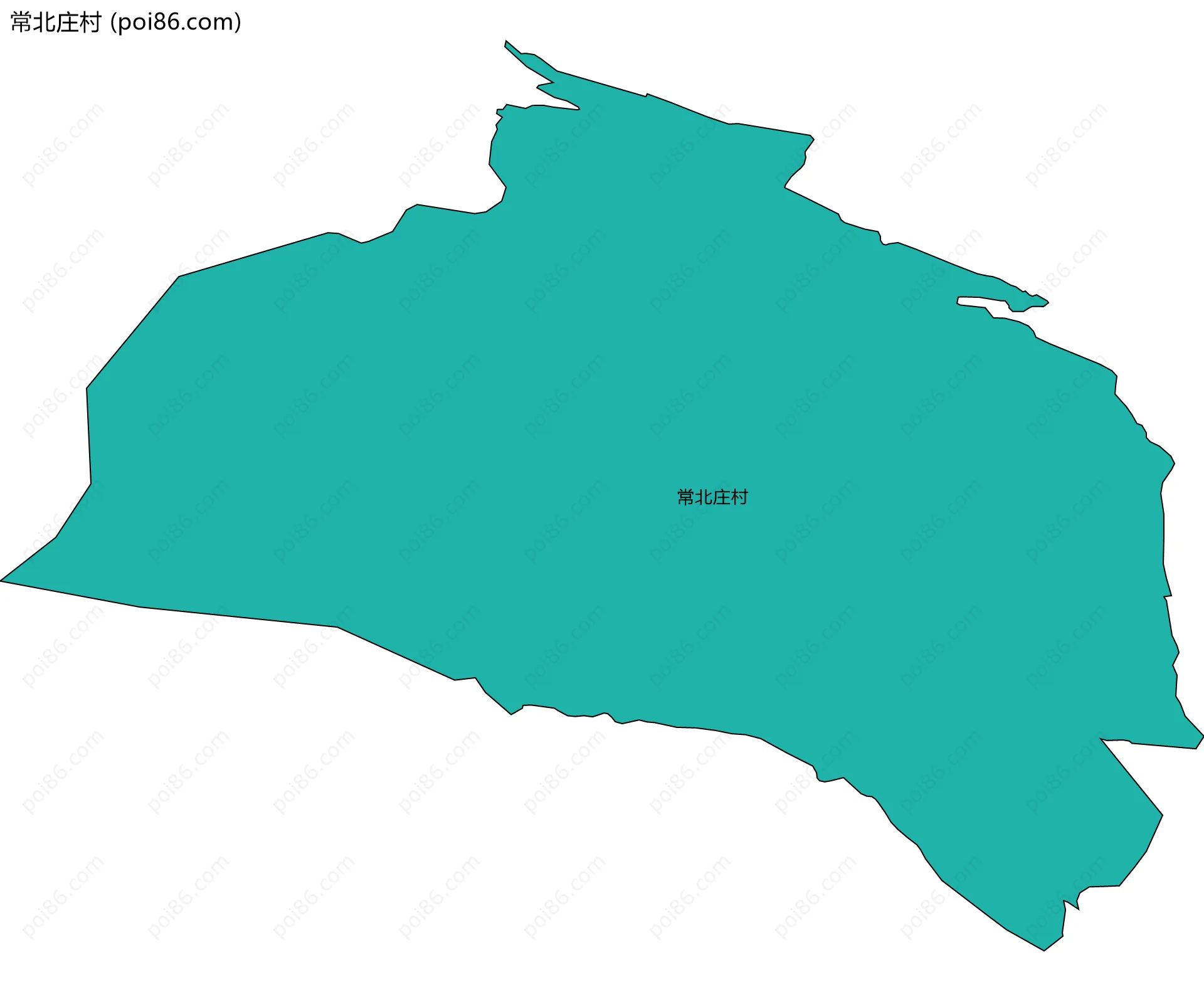 常北庄村边界地图