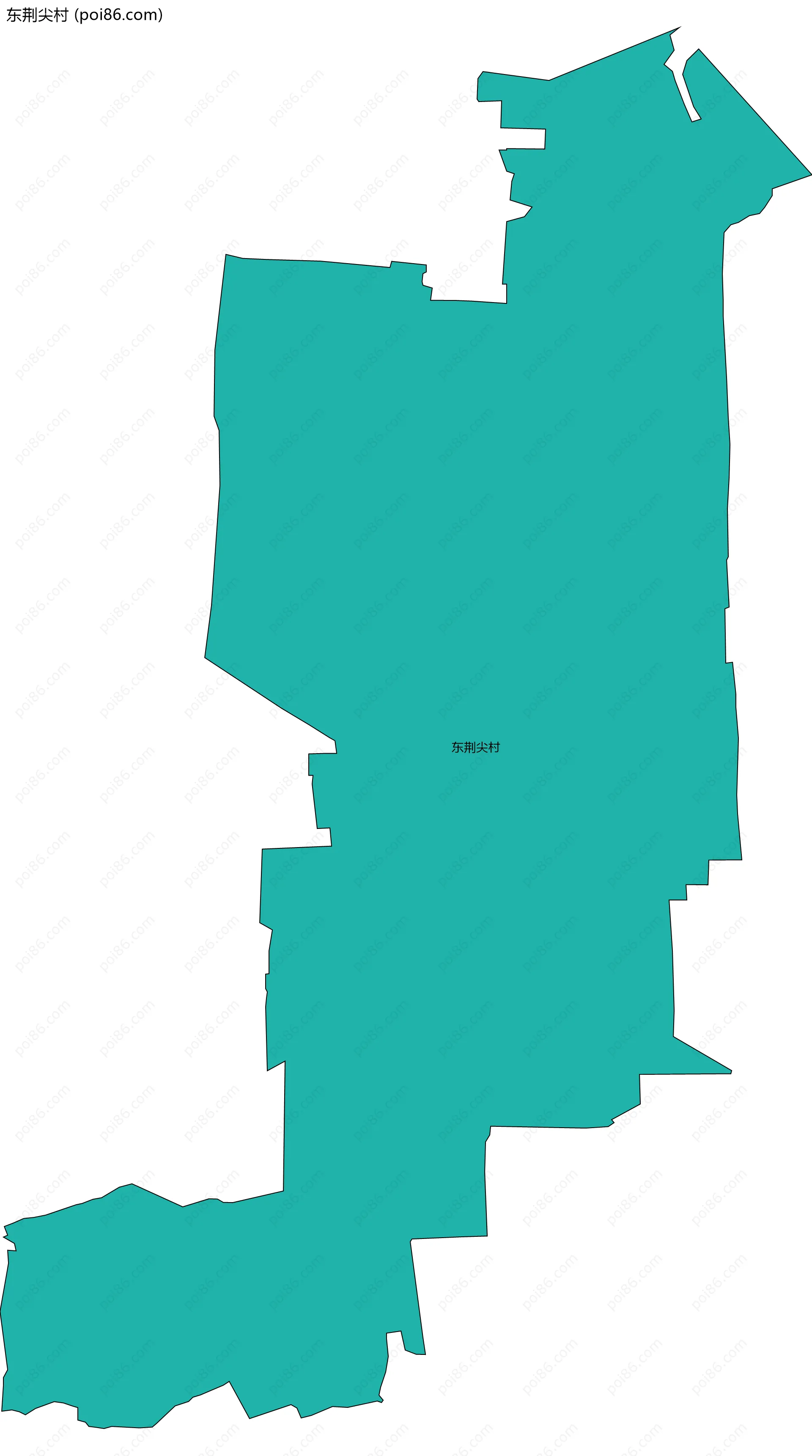 东荆尖村边界地图