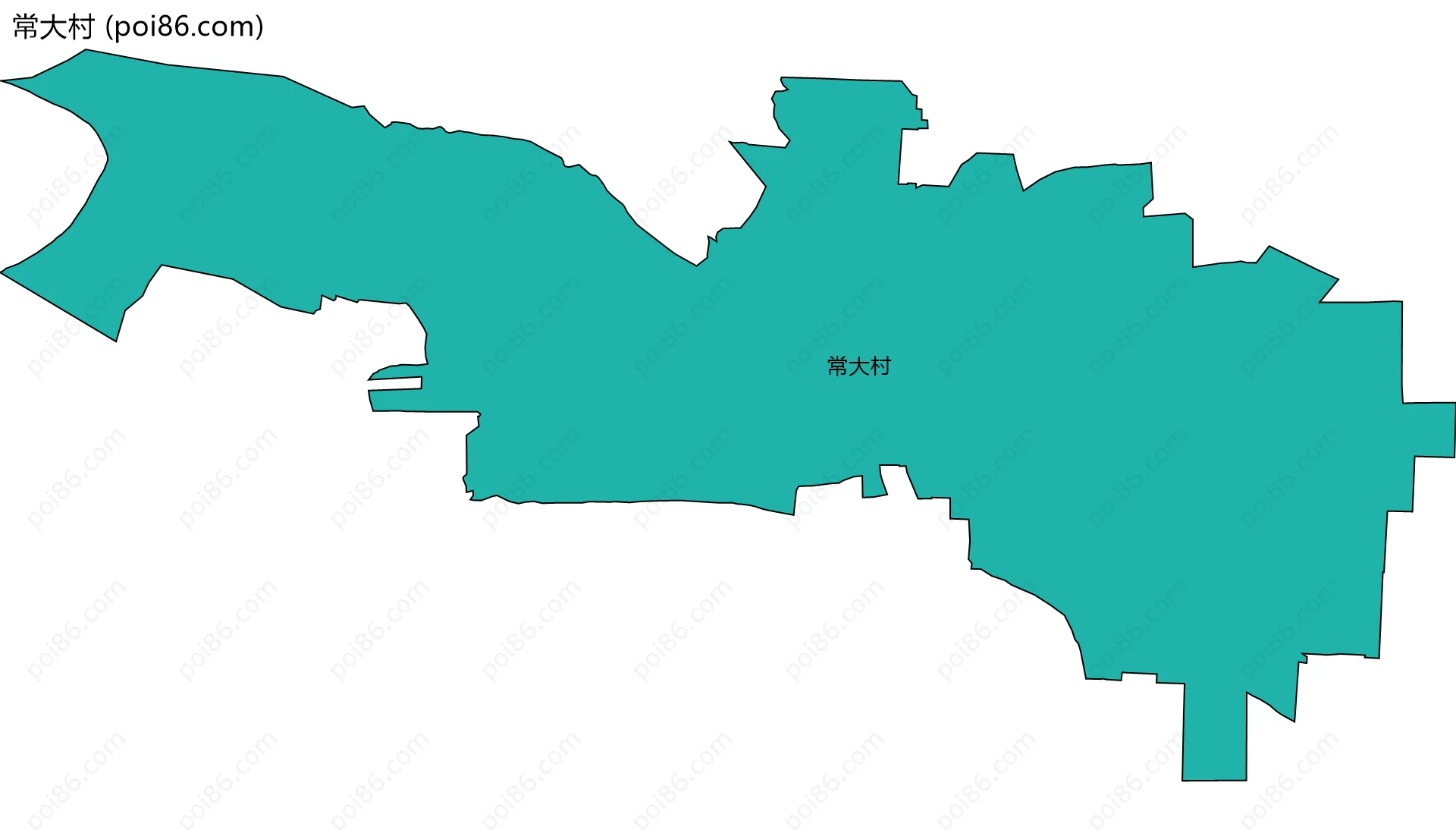 常大村边界地图