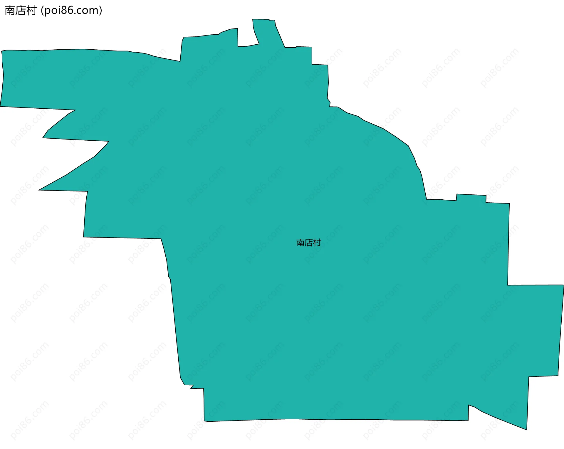 南店村边界地图