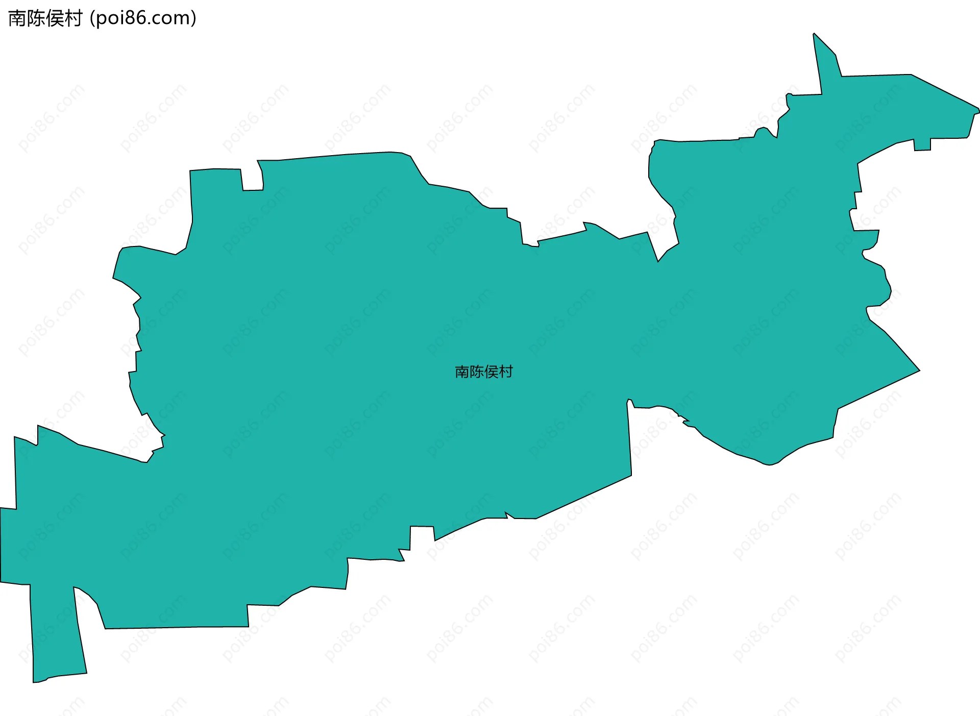 南陈侯村边界地图