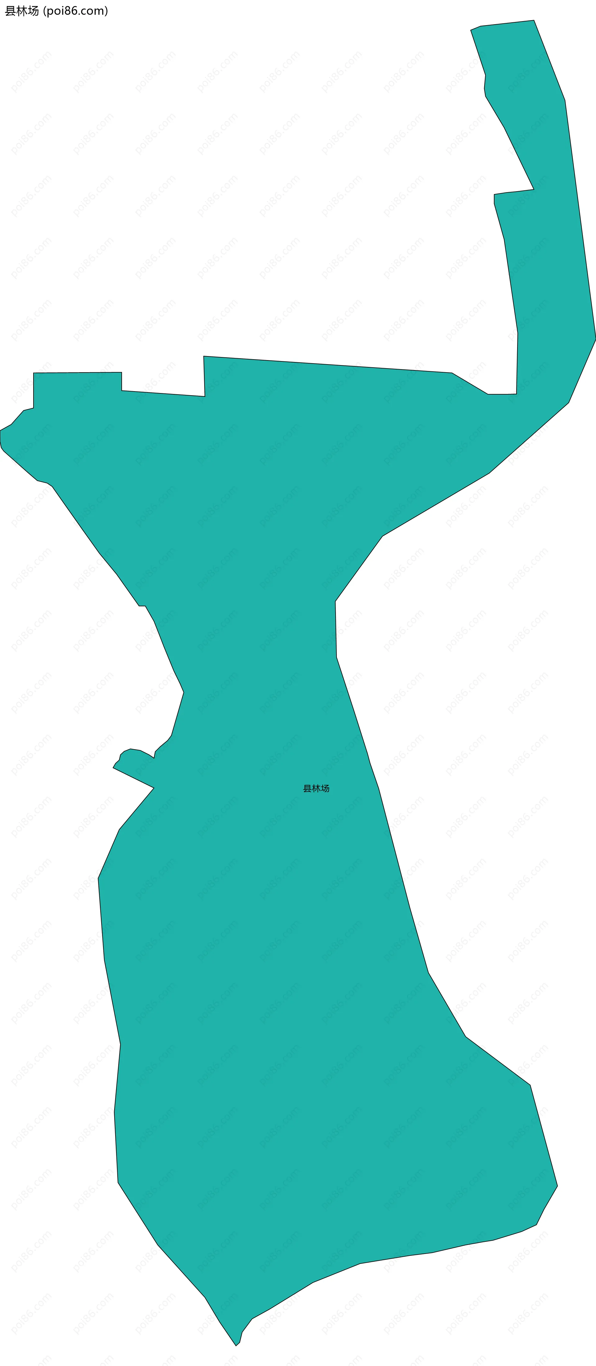 县林场边界地图