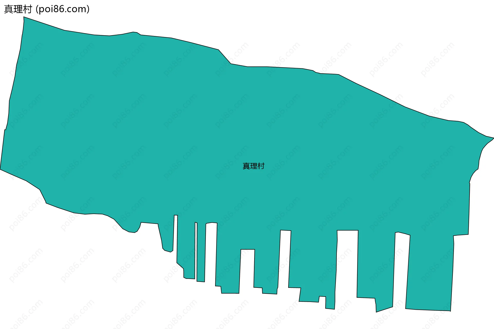 真理村边界地图