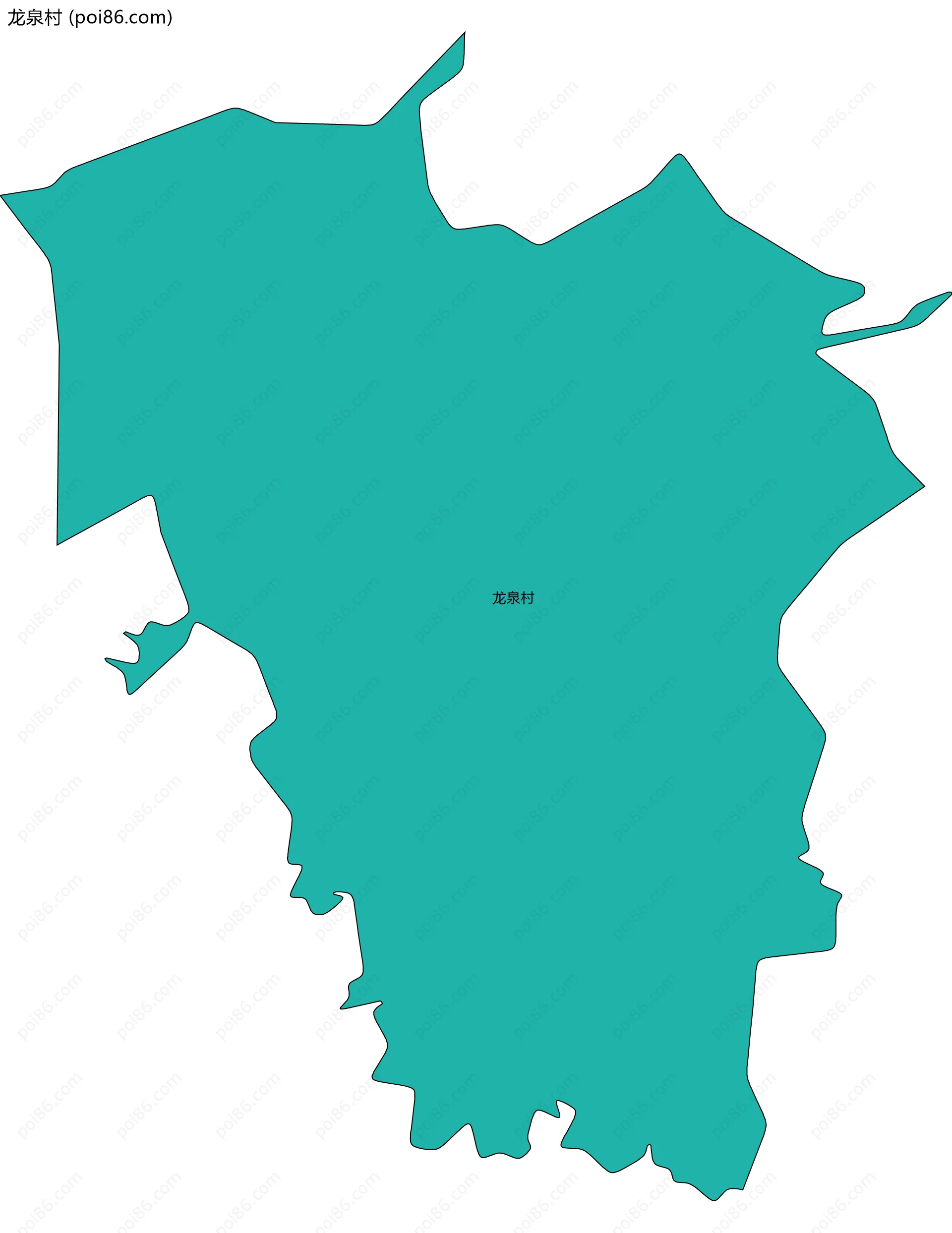 龙泉村边界地图