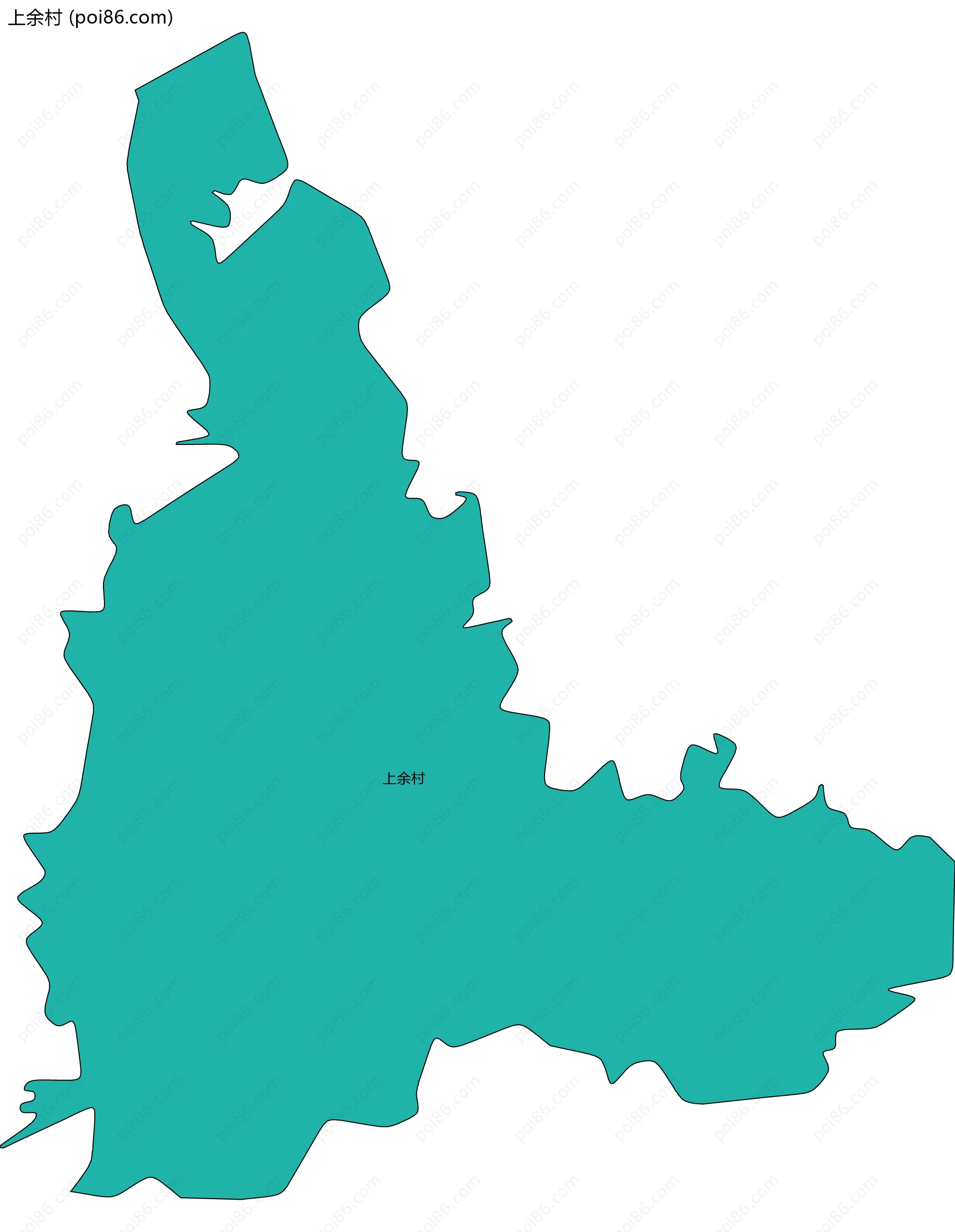 上余村边界地图