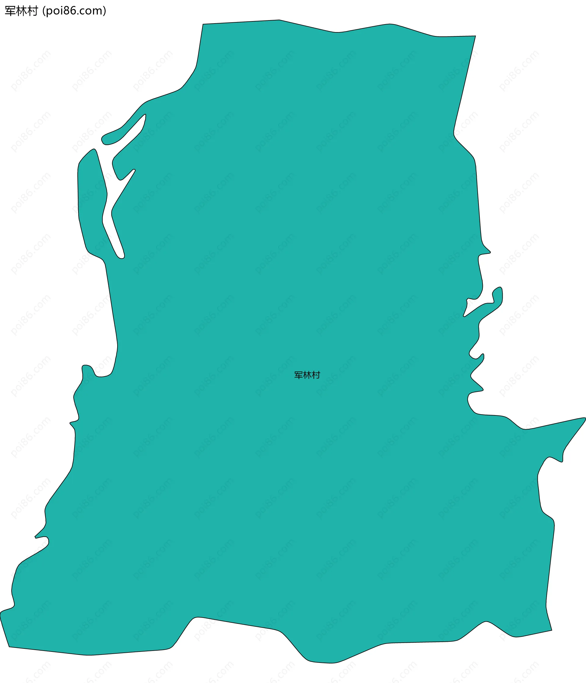 军林村边界地图