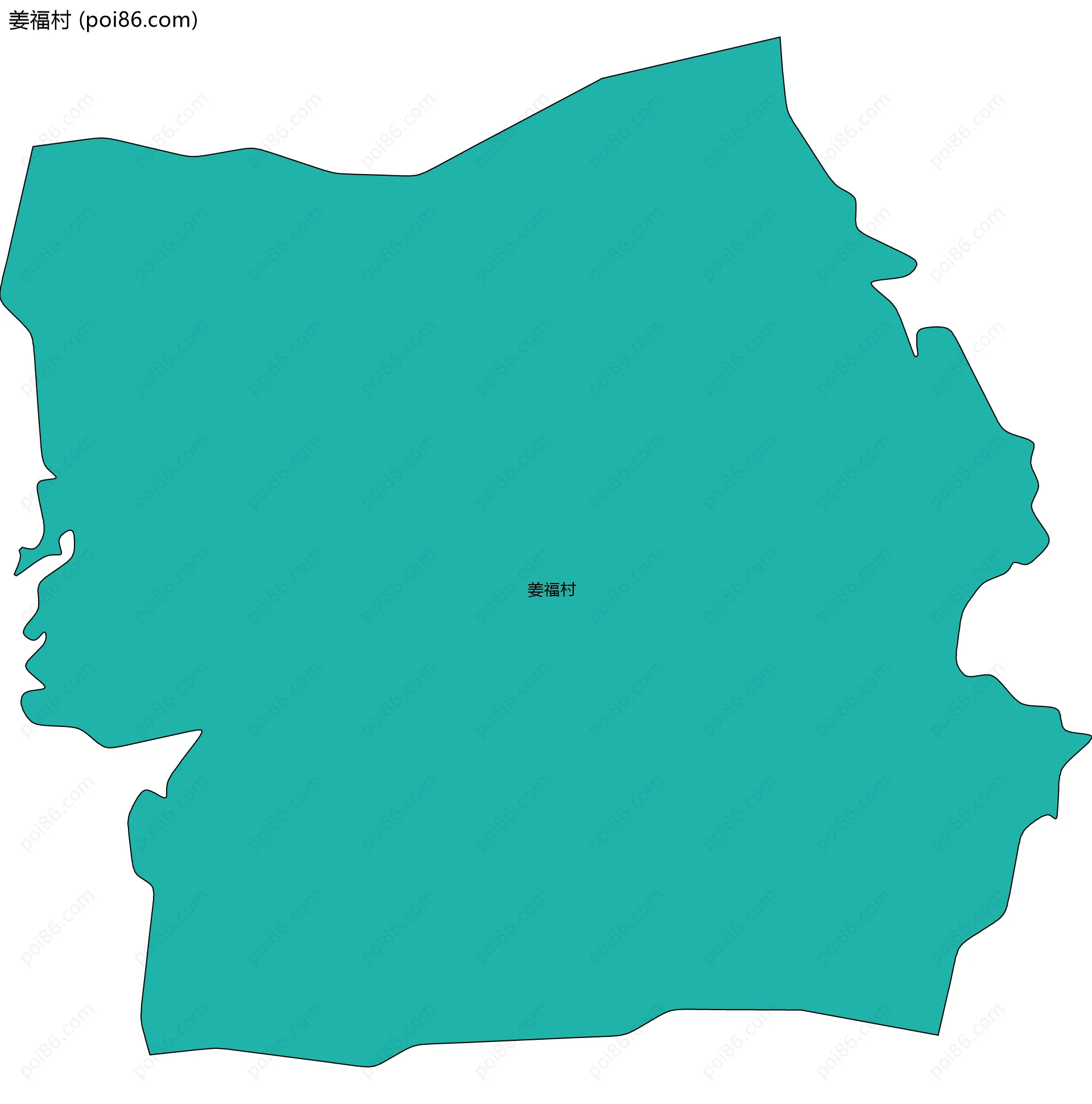 姜福村边界地图