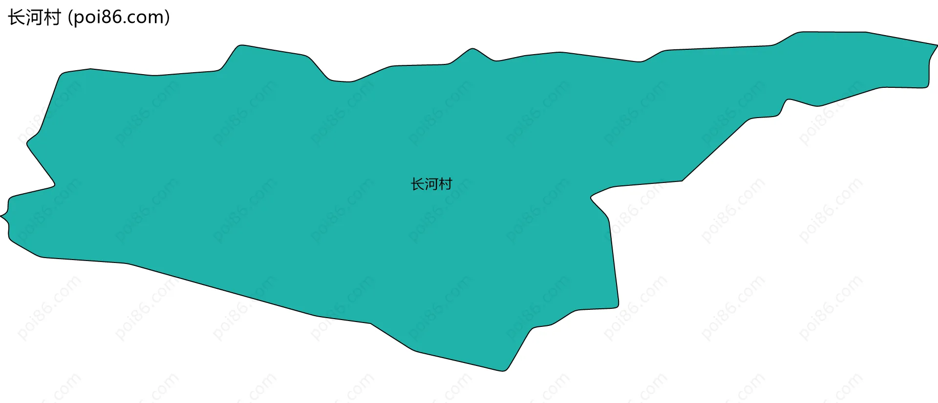 长河村边界地图