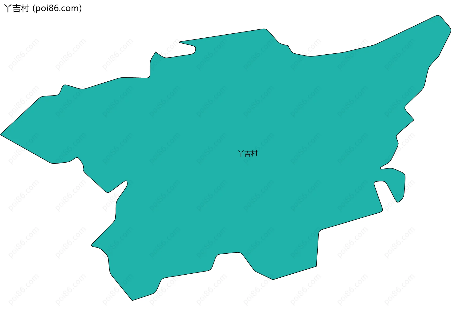 丫吉村边界地图