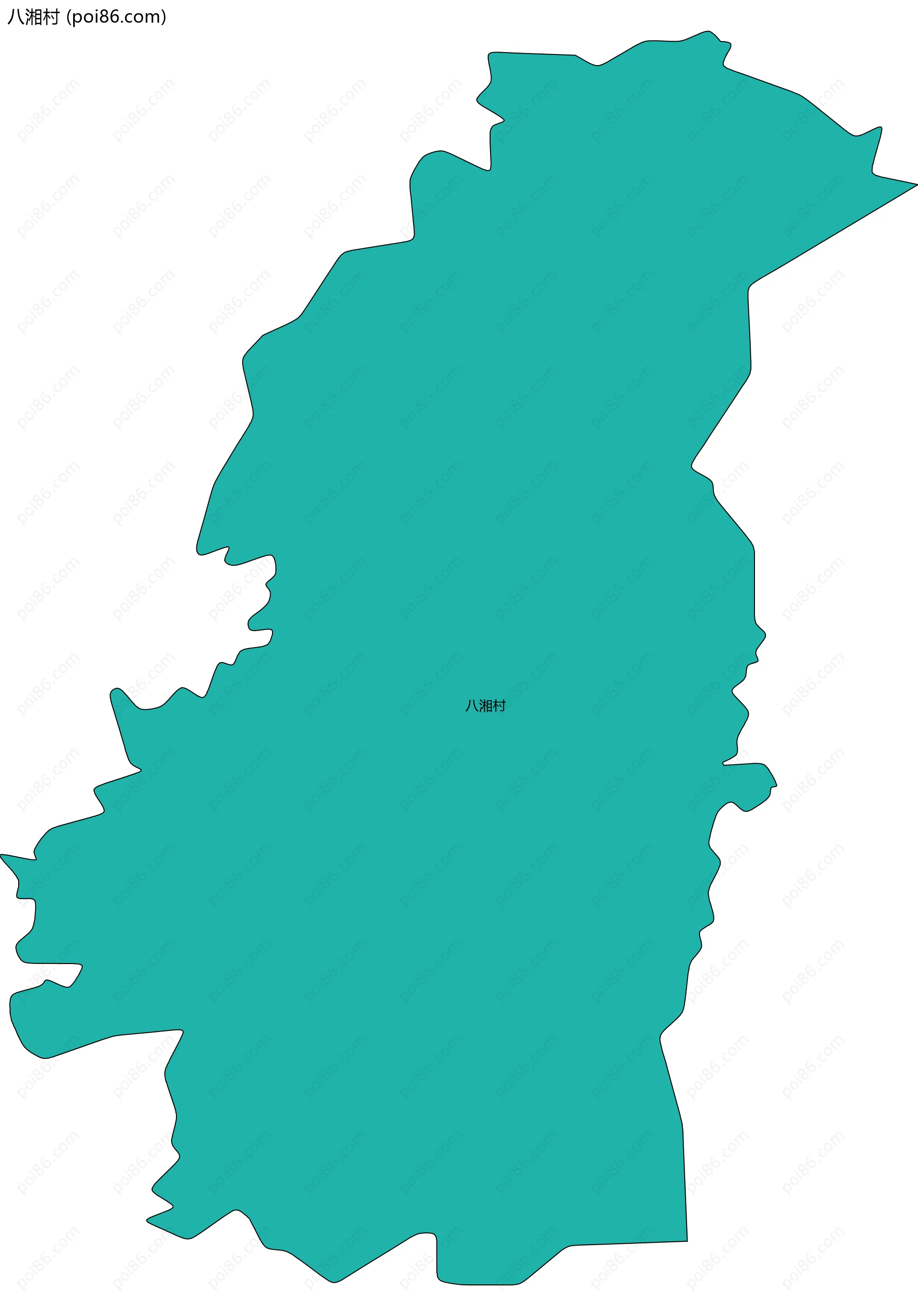 八湘村边界地图