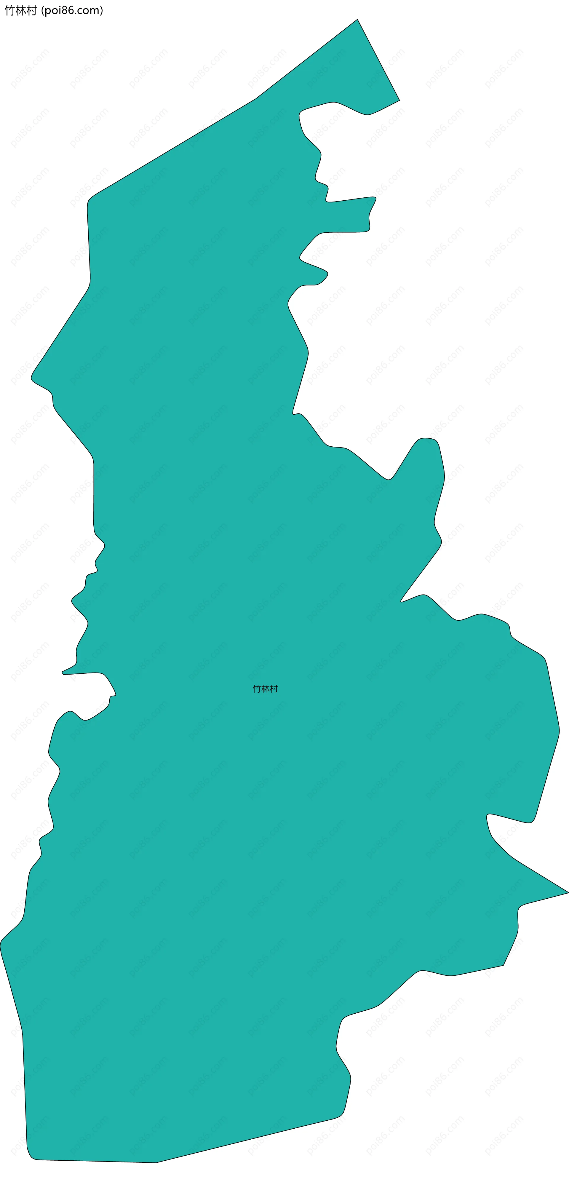 竹林村边界地图