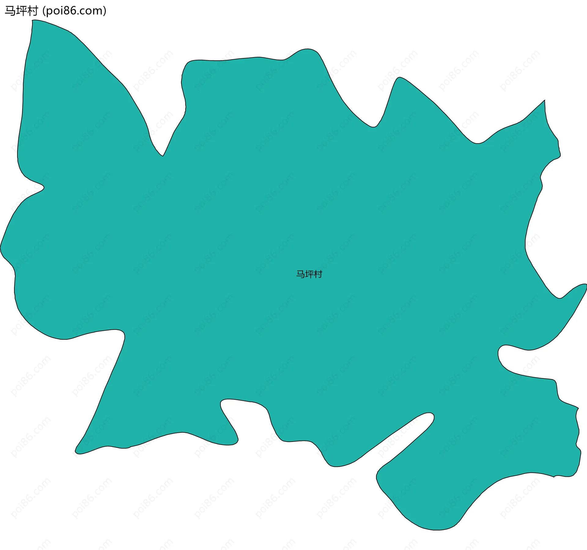 马坪村边界地图